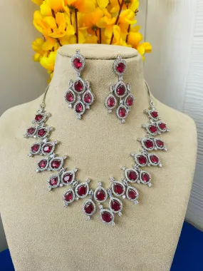 ERUBY RED NECKLACE-Elegance110