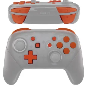 eXtremeRate DIY Replacement Full Set Buttons for Nintendo Switch Pro Controller - Orange - KRP303