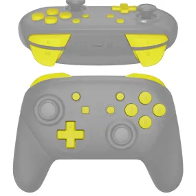 eXtremeRate DIY Replacement Full Set Buttons for Nintendo Switch Pro Controller - Sunflower Yellow - KRP359