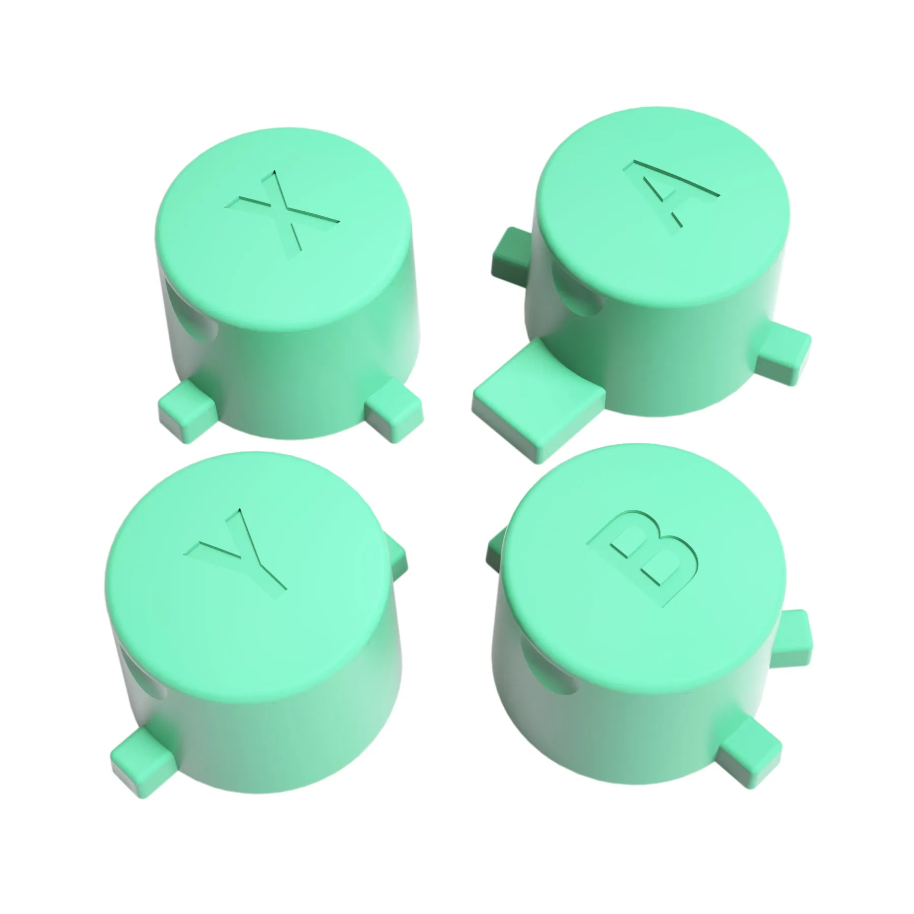 eXtremeRate Mint Green Interchangeable ABXY Buttons for Nintendo Switch Pro Controller, DIY Swappable Replacement ABXY for NS Pro Controller- Controller NOT Included - KRH607