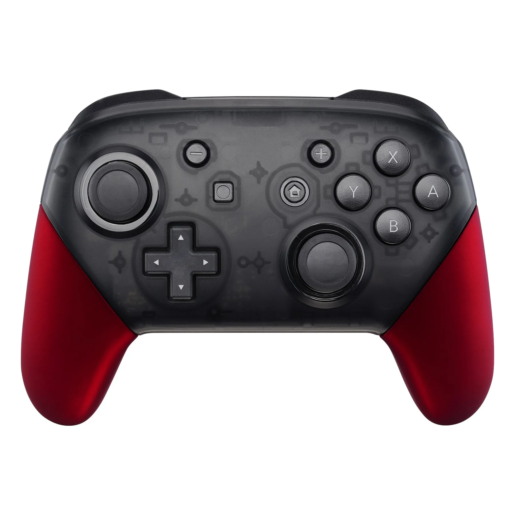 eXtremeRate Red Replacement Handle Grips for Nintendo Switch Pro Controller, Soft Touch DIY Hand Grip Shell for Nintendo Switch Pro - Controller NOT Included - GRP302