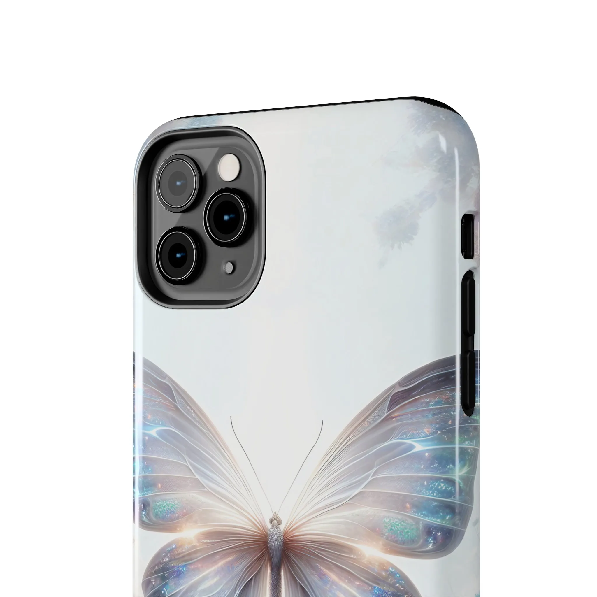 Fantasy Butterfly and Floral design Tough Phone Case compatible with a large variety of iphone models