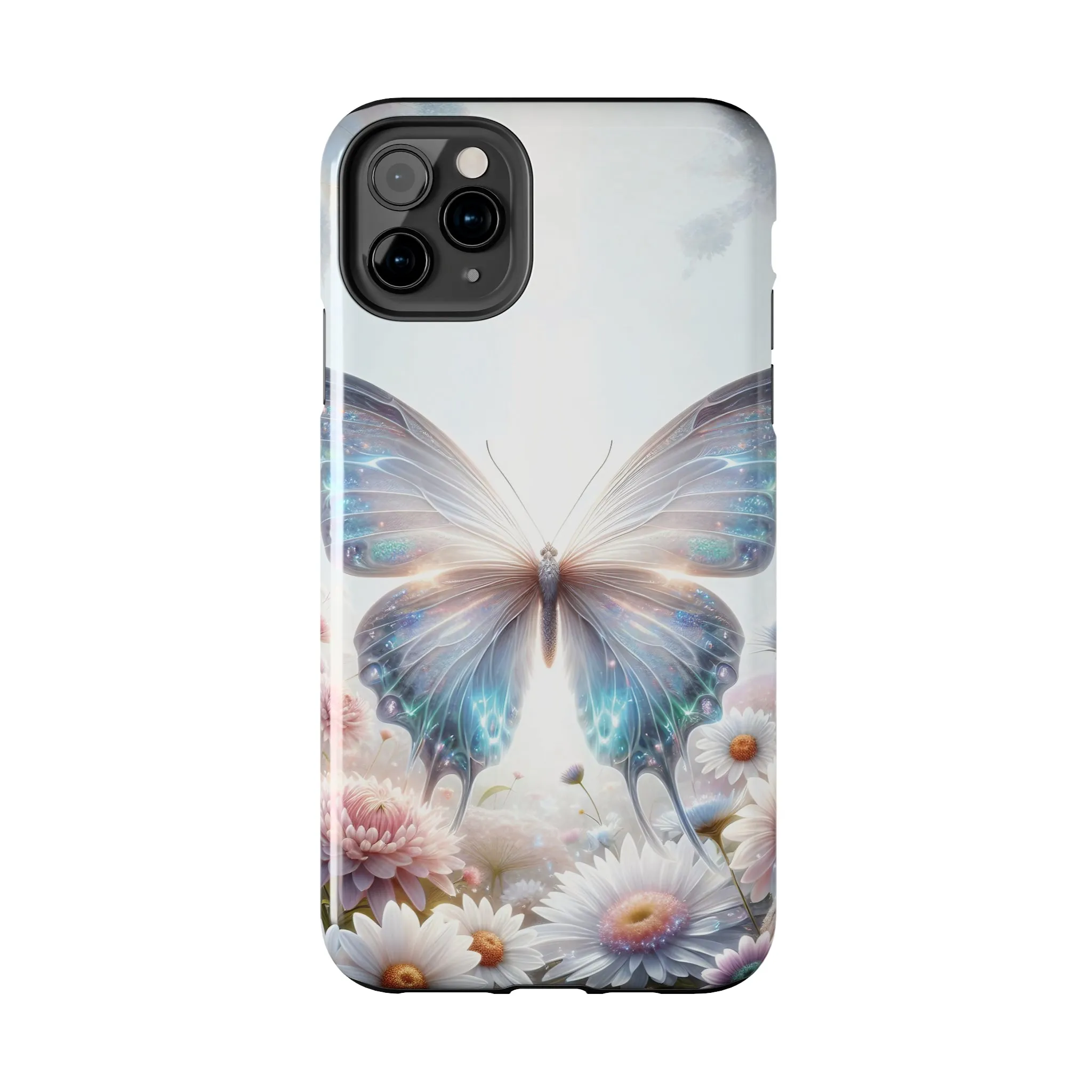 Fantasy Butterfly and Floral design Tough Phone Case compatible with a large variety of iphone models