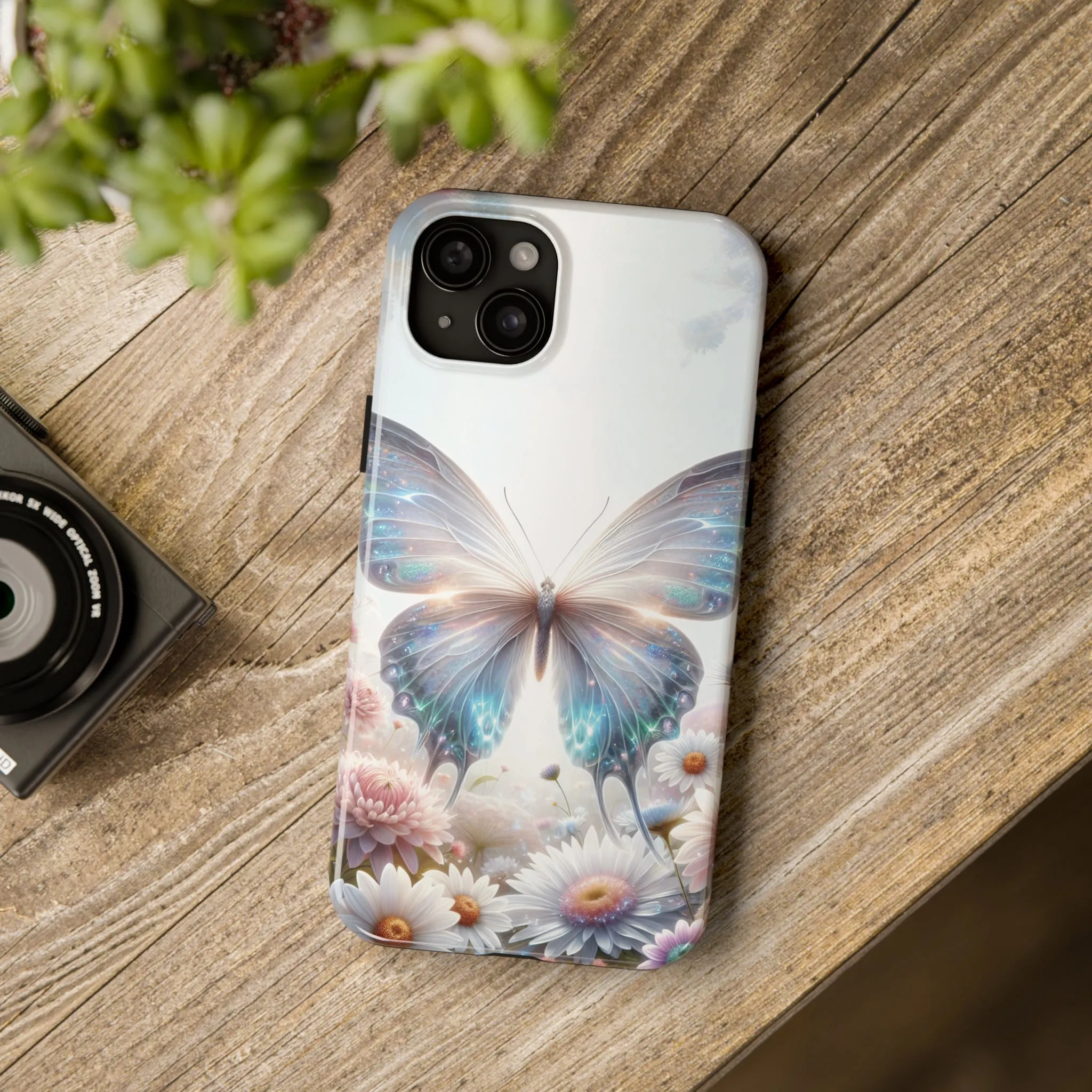 Fantasy Butterfly and Floral design Tough Phone Case compatible with a large variety of iphone models