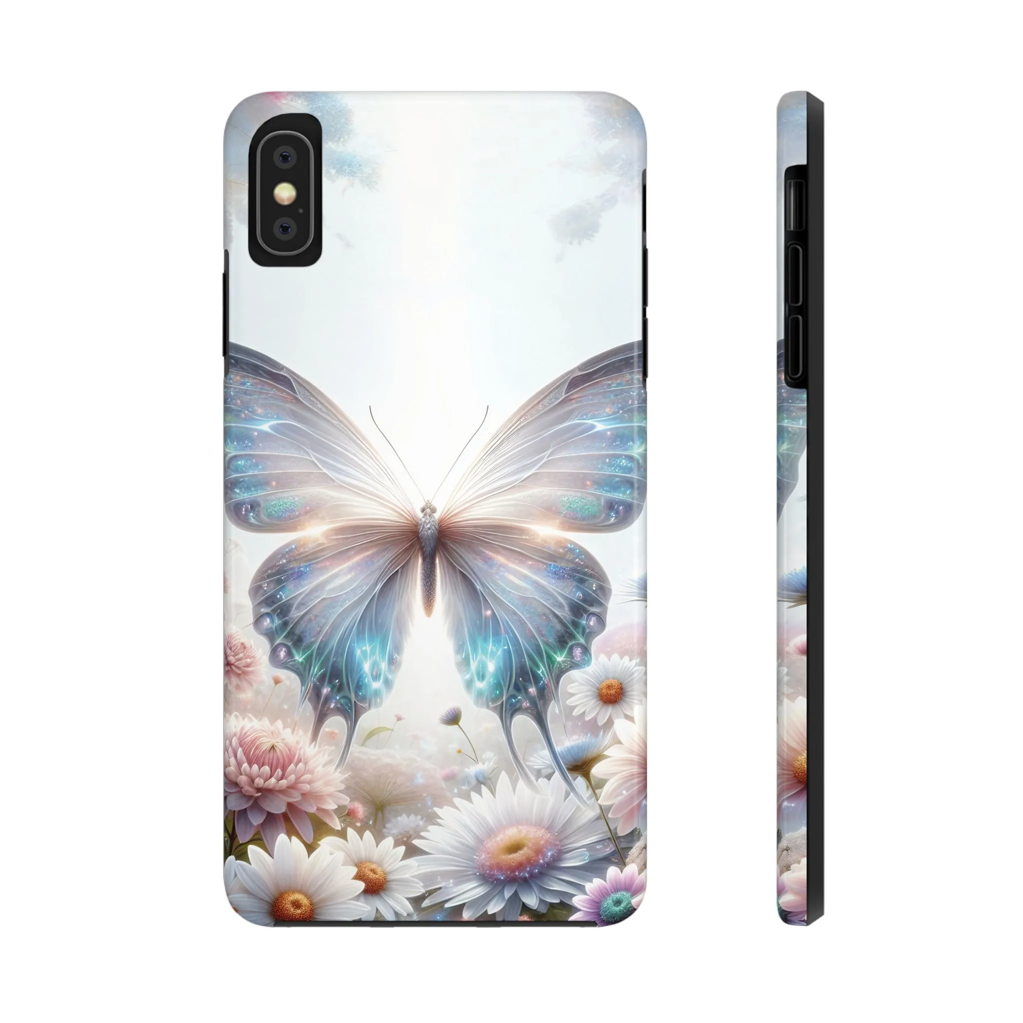 Fantasy Butterfly and Floral design Tough Phone Case compatible with a large variety of iphone models