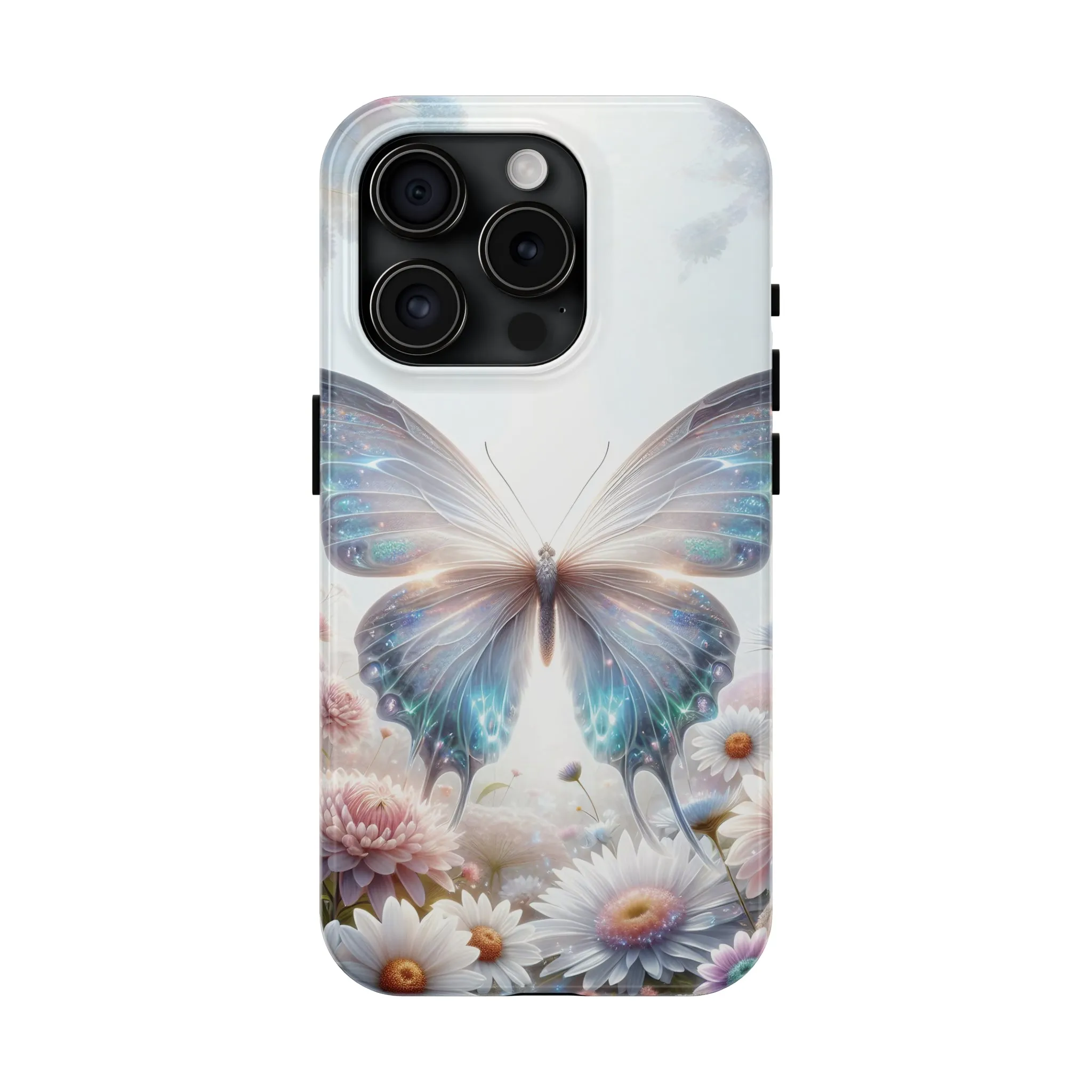 Fantasy Butterfly and Floral design Tough Phone Case compatible with a large variety of iphone models