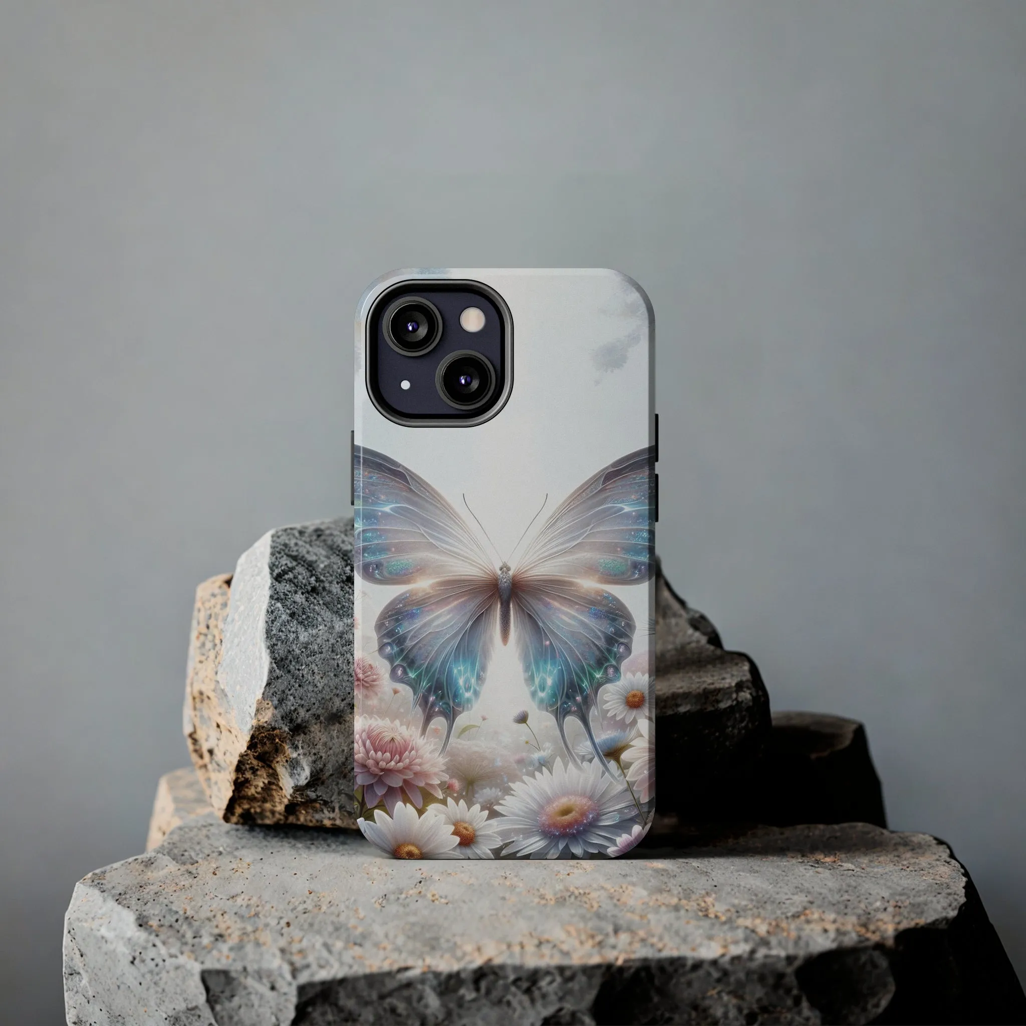 Fantasy Butterfly and Floral design Tough Phone Case compatible with a large variety of iphone models