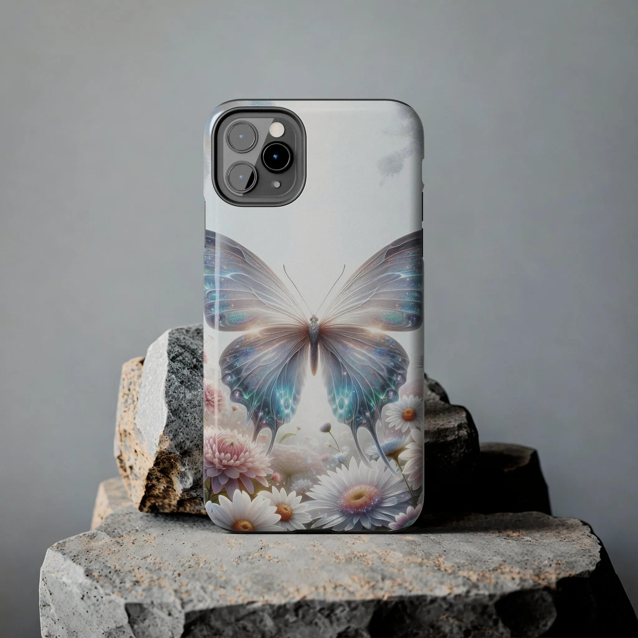 Fantasy Butterfly and Floral design Tough Phone Case compatible with a large variety of iphone models