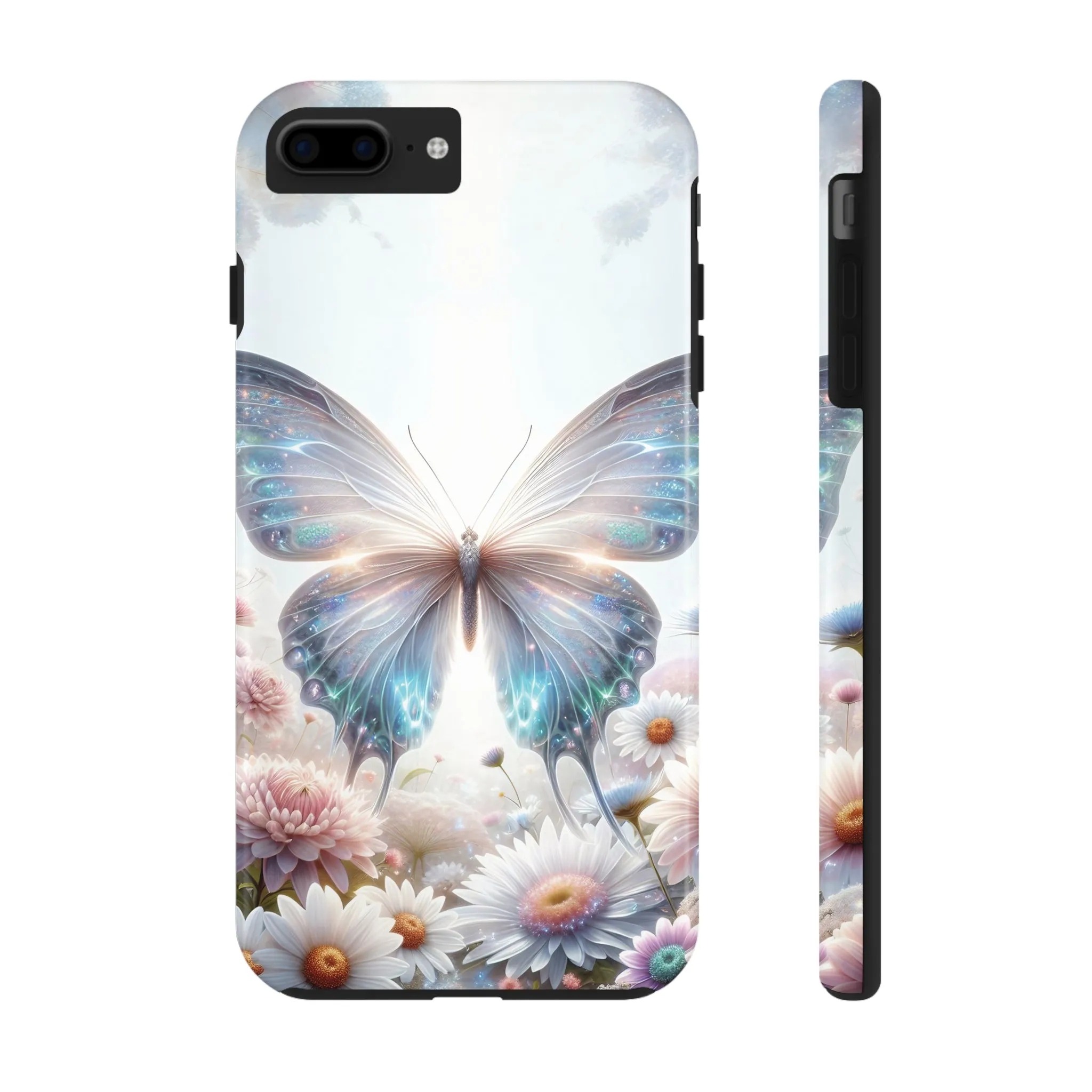 Fantasy Butterfly and Floral design Tough Phone Case compatible with a large variety of iphone models