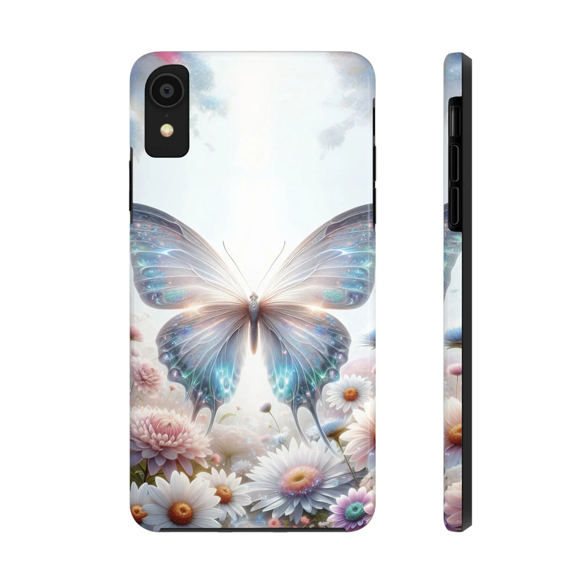 Fantasy Butterfly and Floral design Tough Phone Case compatible with a large variety of iphone models