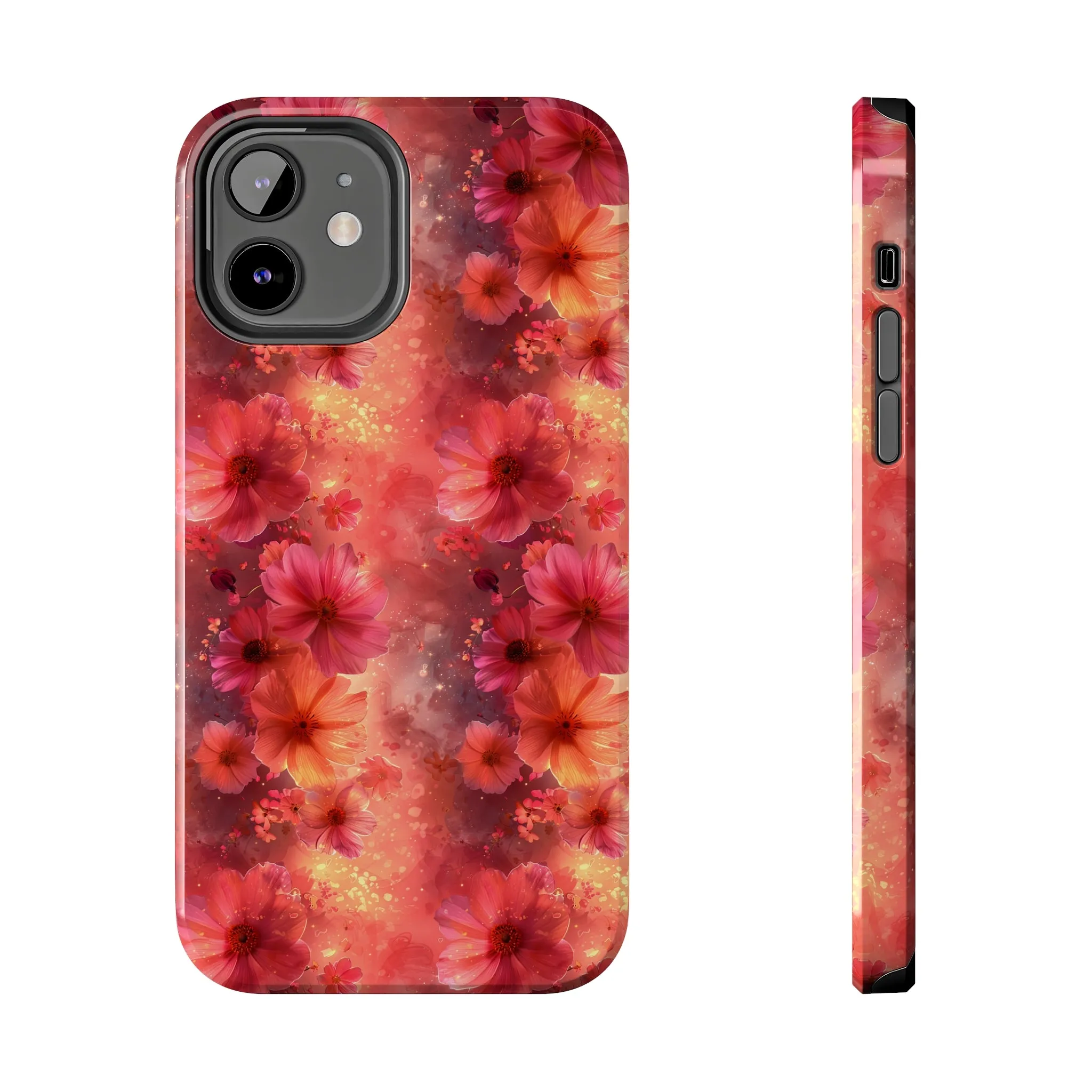 Fantasy Grunge Floral pattern iPhone Case, Aesthetic Phone Cover, Artsy Floral Design, Protective Phone Cover compatible with a large variety of iPhone models, Phone Case, Gift