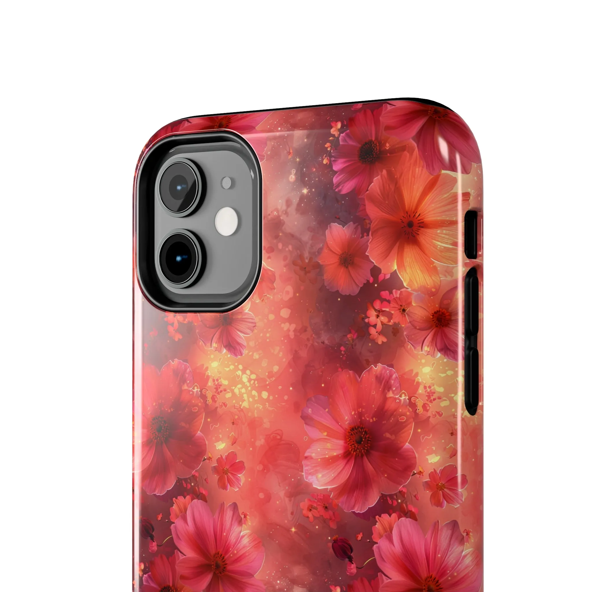 Fantasy Grunge Floral pattern iPhone Case, Aesthetic Phone Cover, Artsy Floral Design, Protective Phone Cover compatible with a large variety of iPhone models, Phone Case, Gift