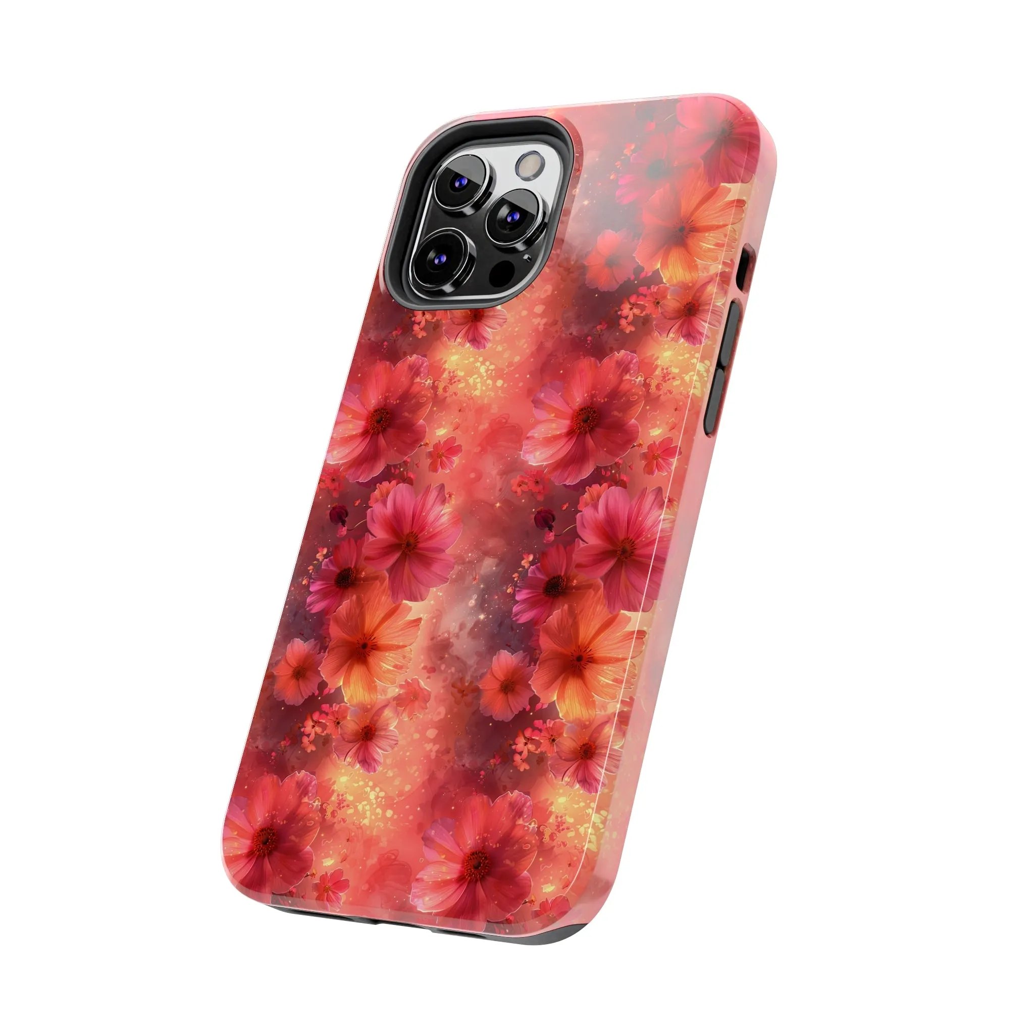 Fantasy Grunge Floral pattern iPhone Case, Aesthetic Phone Cover, Artsy Floral Design, Protective Phone Cover compatible with a large variety of iPhone models, Phone Case, Gift