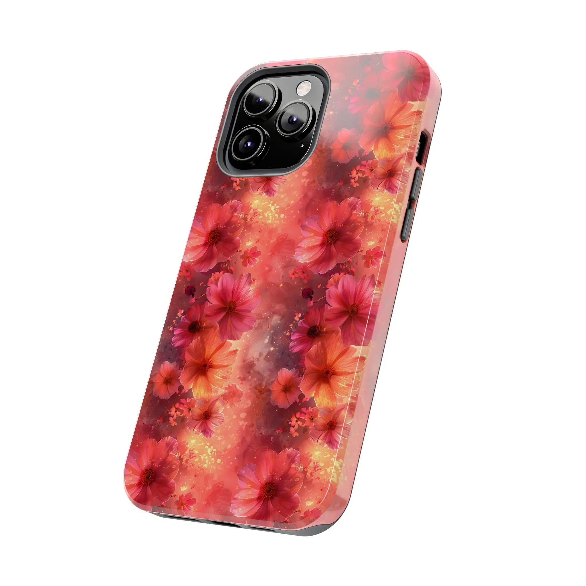 Fantasy Grunge Floral pattern iPhone Case, Aesthetic Phone Cover, Artsy Floral Design, Protective Phone Cover compatible with a large variety of iPhone models, Phone Case, Gift