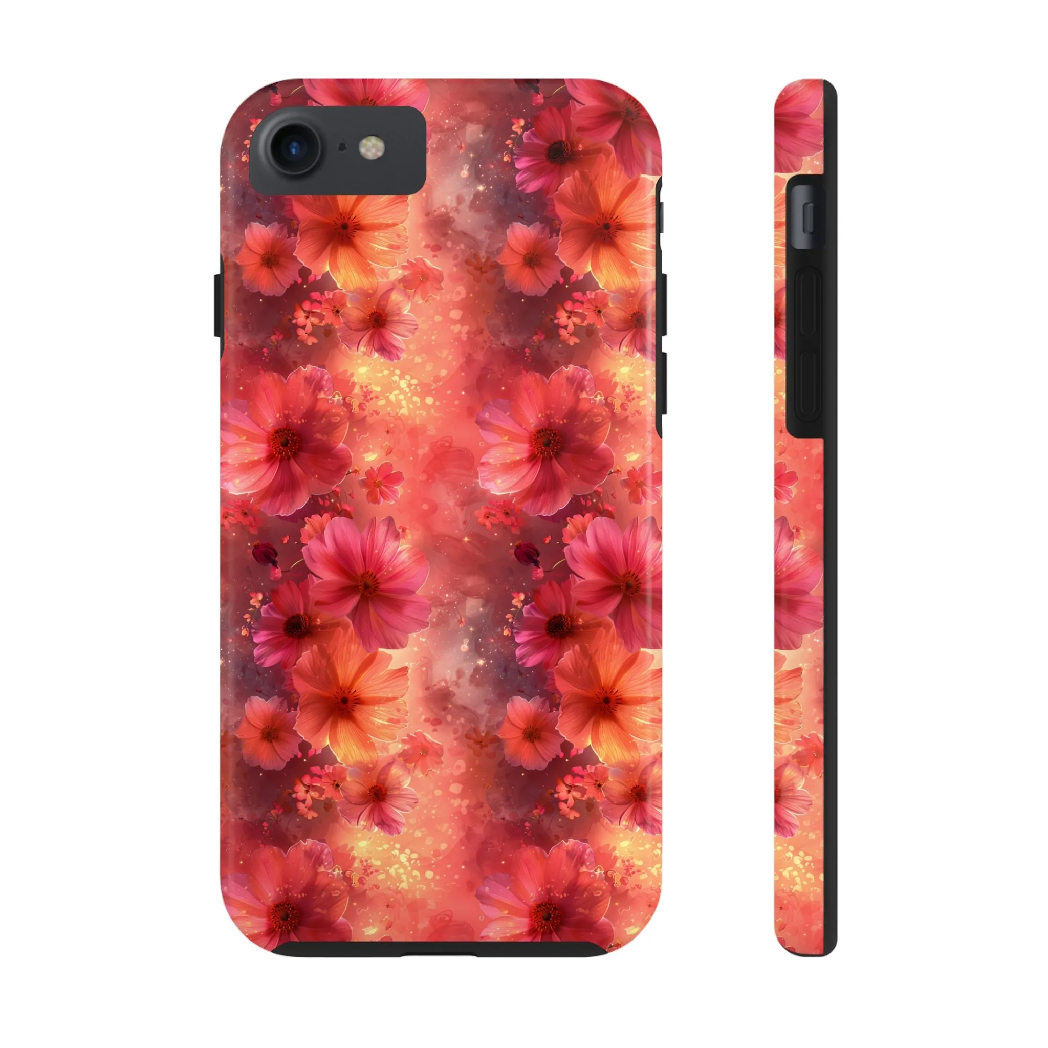 Fantasy Grunge Floral pattern iPhone Case, Aesthetic Phone Cover, Artsy Floral Design, Protective Phone Cover compatible with a large variety of iPhone models, Phone Case, Gift