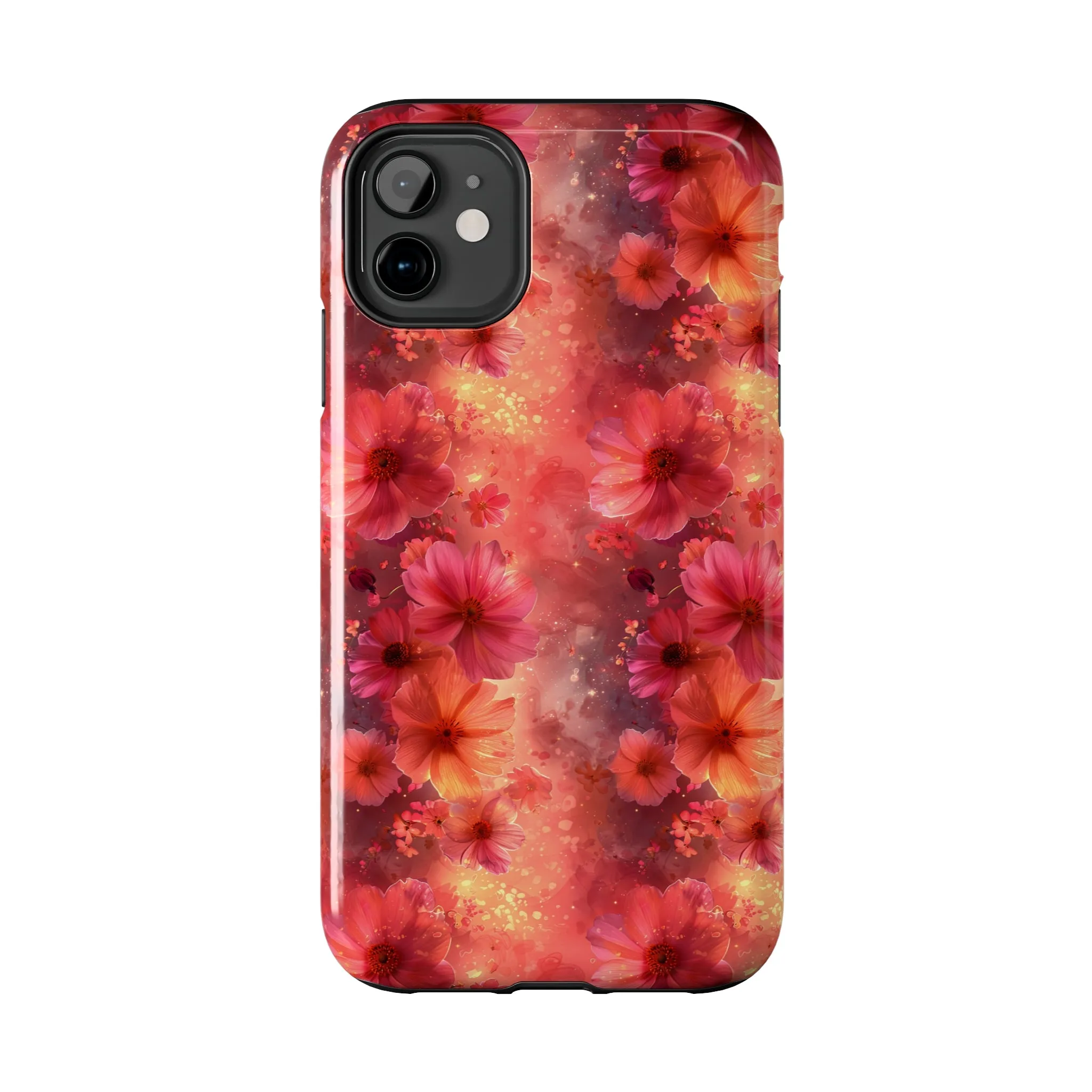 Fantasy Grunge Floral pattern iPhone Case, Aesthetic Phone Cover, Artsy Floral Design, Protective Phone Cover compatible with a large variety of iPhone models, Phone Case, Gift