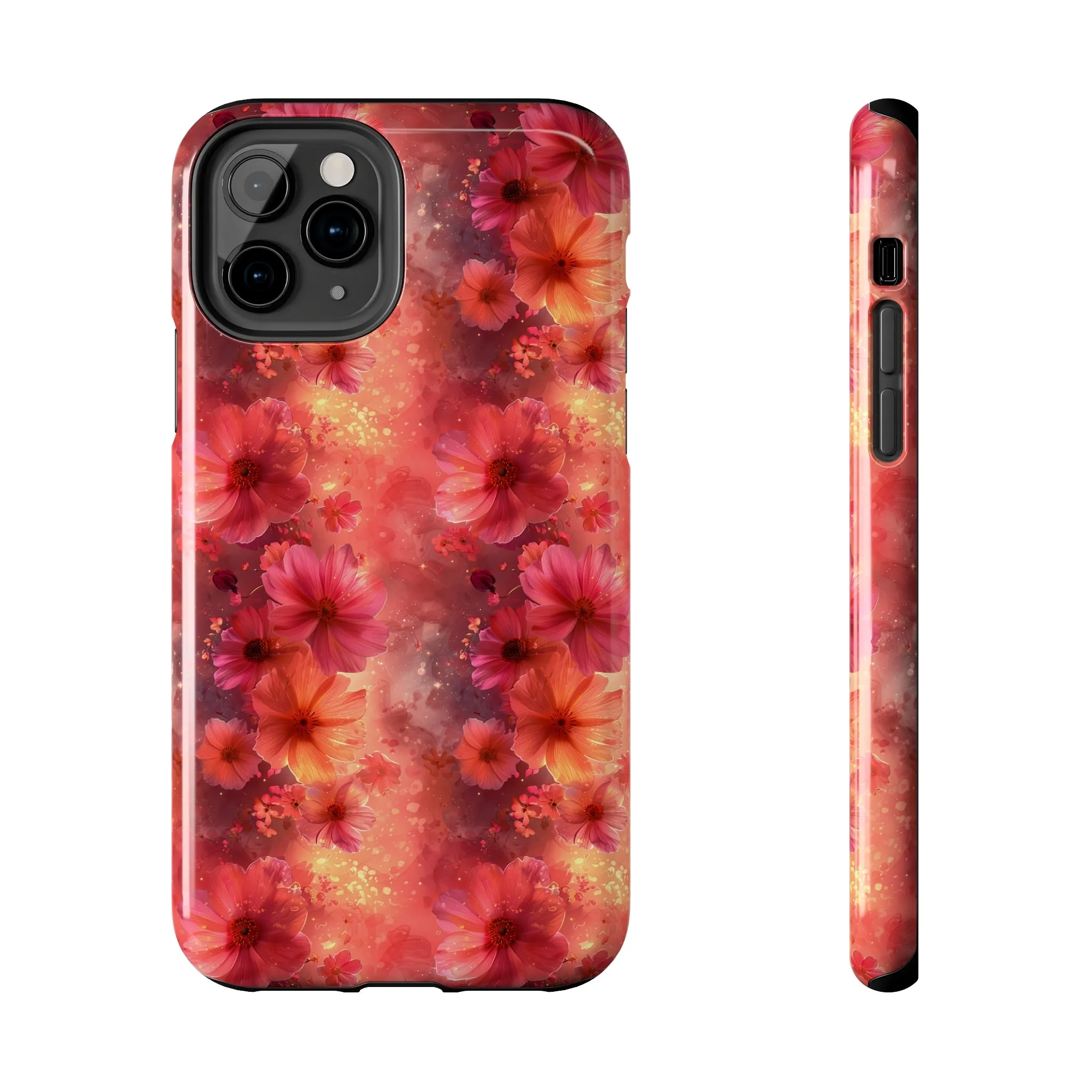 Fantasy Grunge Floral pattern iPhone Case, Aesthetic Phone Cover, Artsy Floral Design, Protective Phone Cover compatible with a large variety of iPhone models, Phone Case, Gift