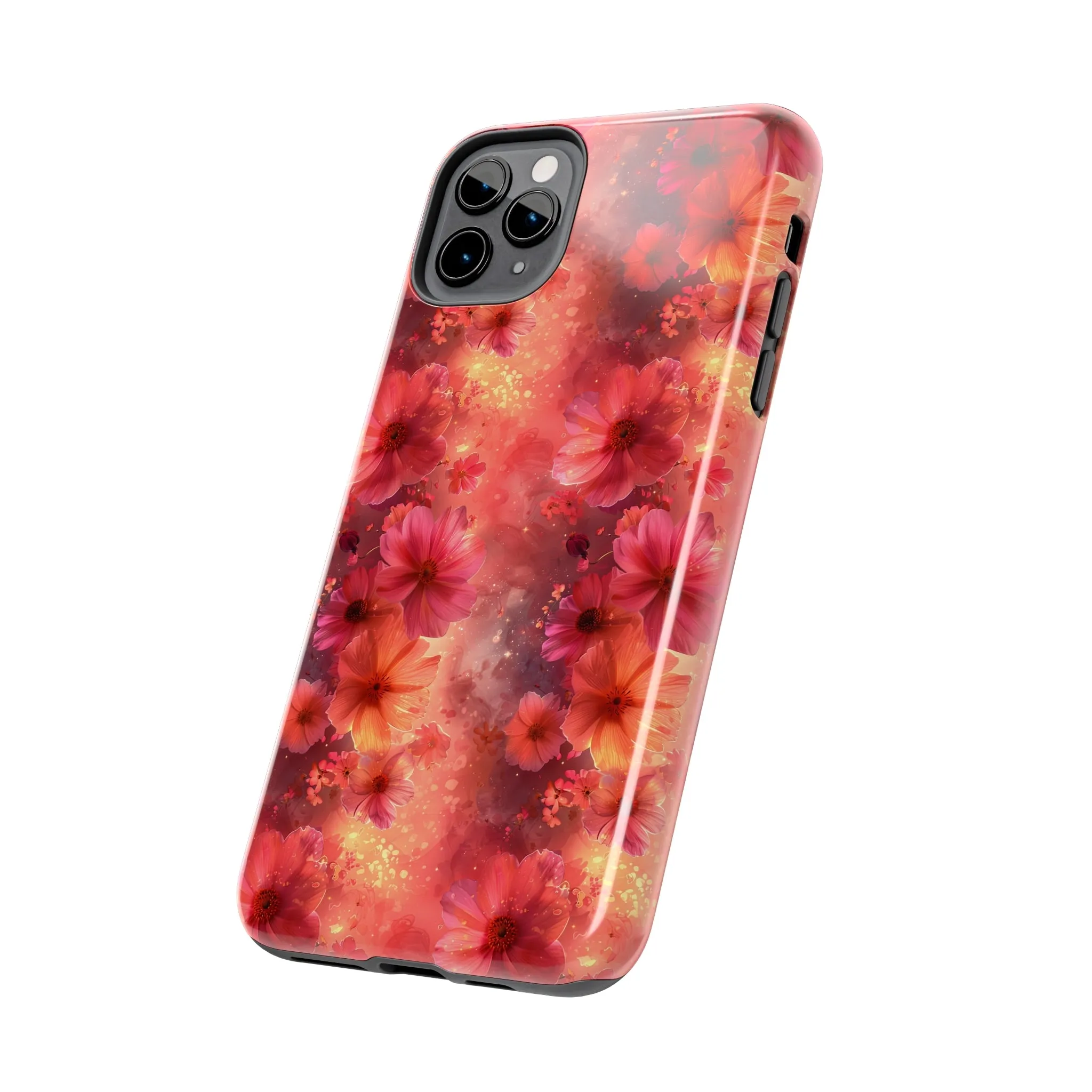 Fantasy Grunge Floral pattern iPhone Case, Aesthetic Phone Cover, Artsy Floral Design, Protective Phone Cover compatible with a large variety of iPhone models, Phone Case, Gift