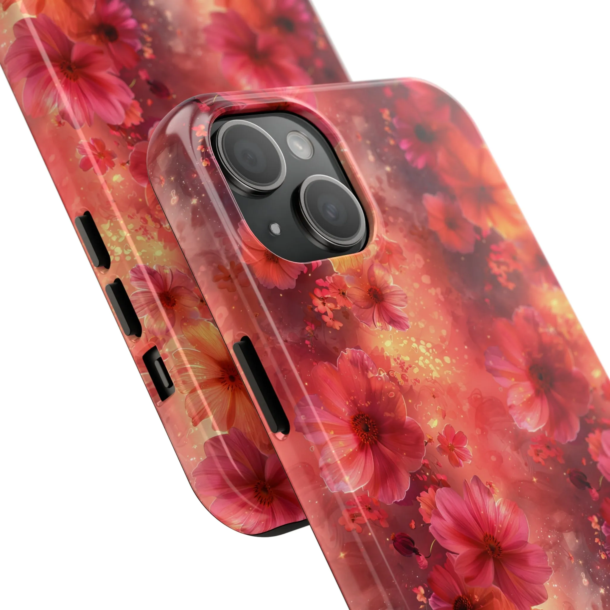 Fantasy Grunge Floral pattern iPhone Case, Aesthetic Phone Cover, Artsy Floral Design, Protective Phone Cover compatible with a large variety of iPhone models, Phone Case, Gift