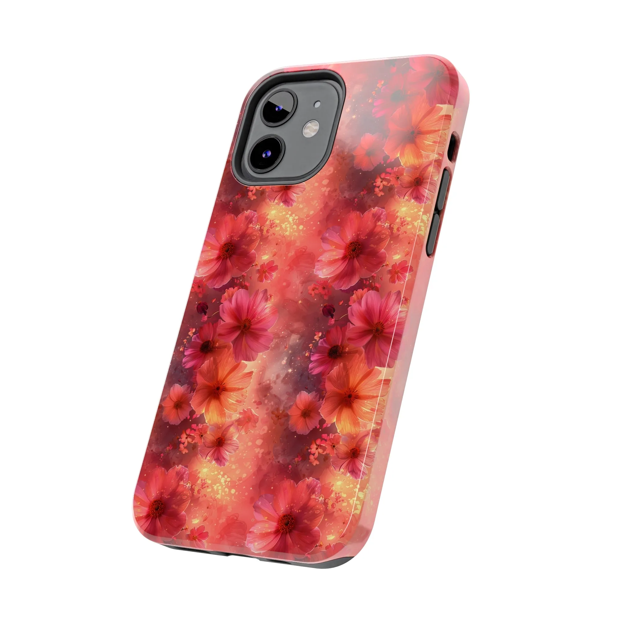 Fantasy Grunge Floral pattern iPhone Case, Aesthetic Phone Cover, Artsy Floral Design, Protective Phone Cover compatible with a large variety of iPhone models, Phone Case, Gift