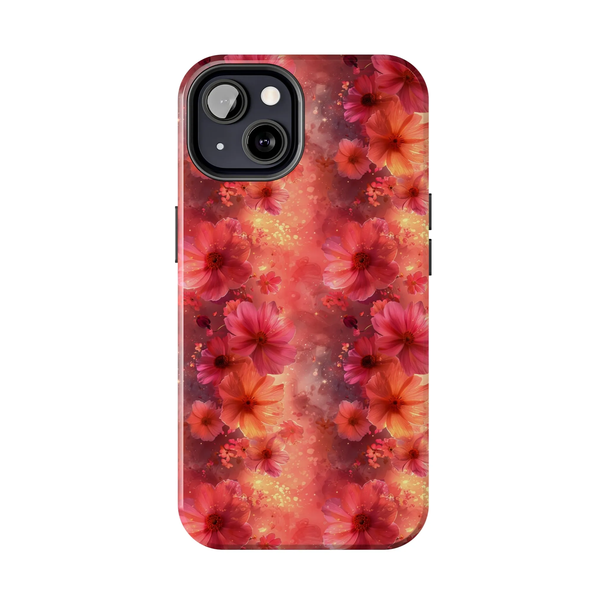 Fantasy Grunge Floral pattern iPhone Case, Aesthetic Phone Cover, Artsy Floral Design, Protective Phone Cover compatible with a large variety of iPhone models, Phone Case, Gift