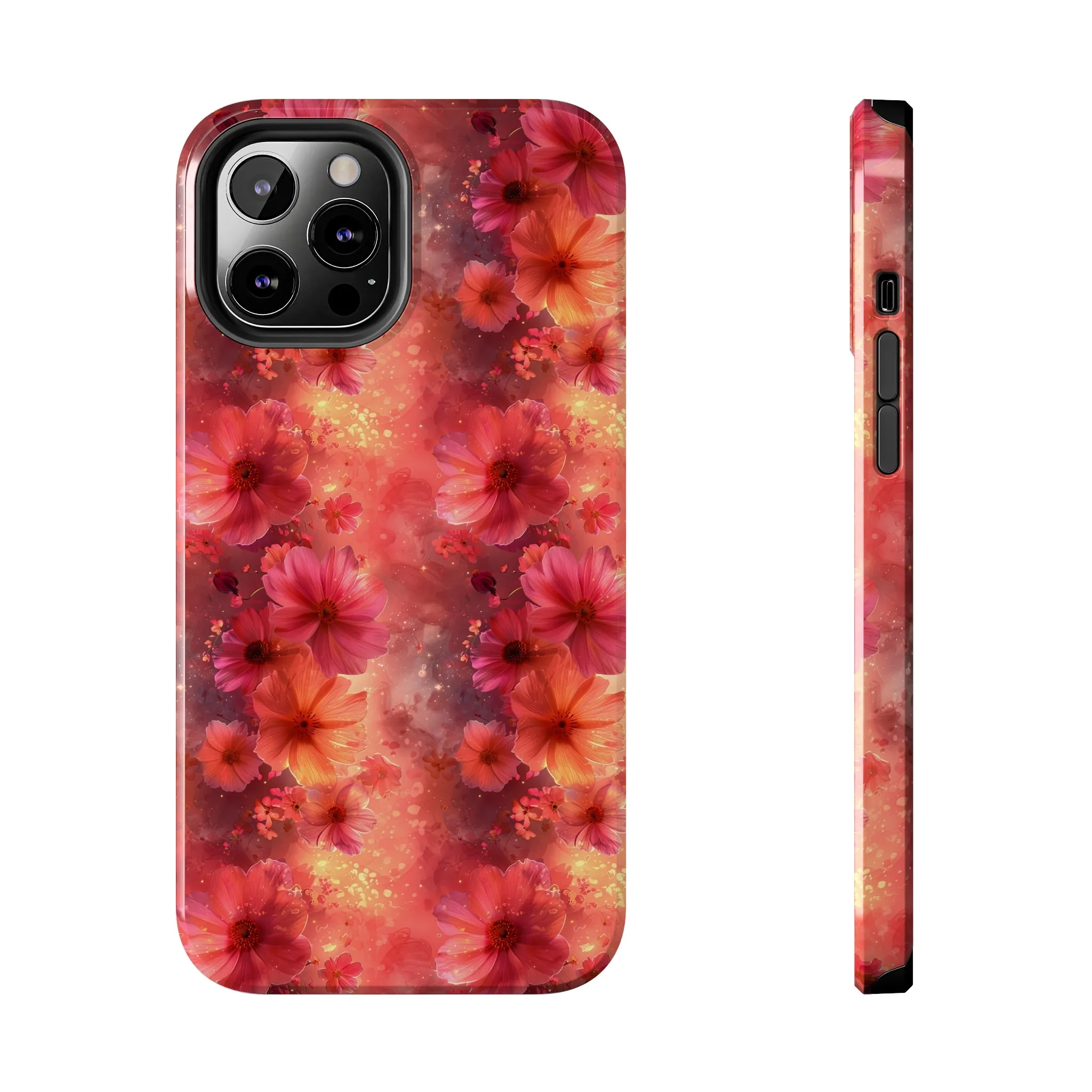 Fantasy Grunge Floral pattern iPhone Case, Aesthetic Phone Cover, Artsy Floral Design, Protective Phone Cover compatible with a large variety of iPhone models, Phone Case, Gift