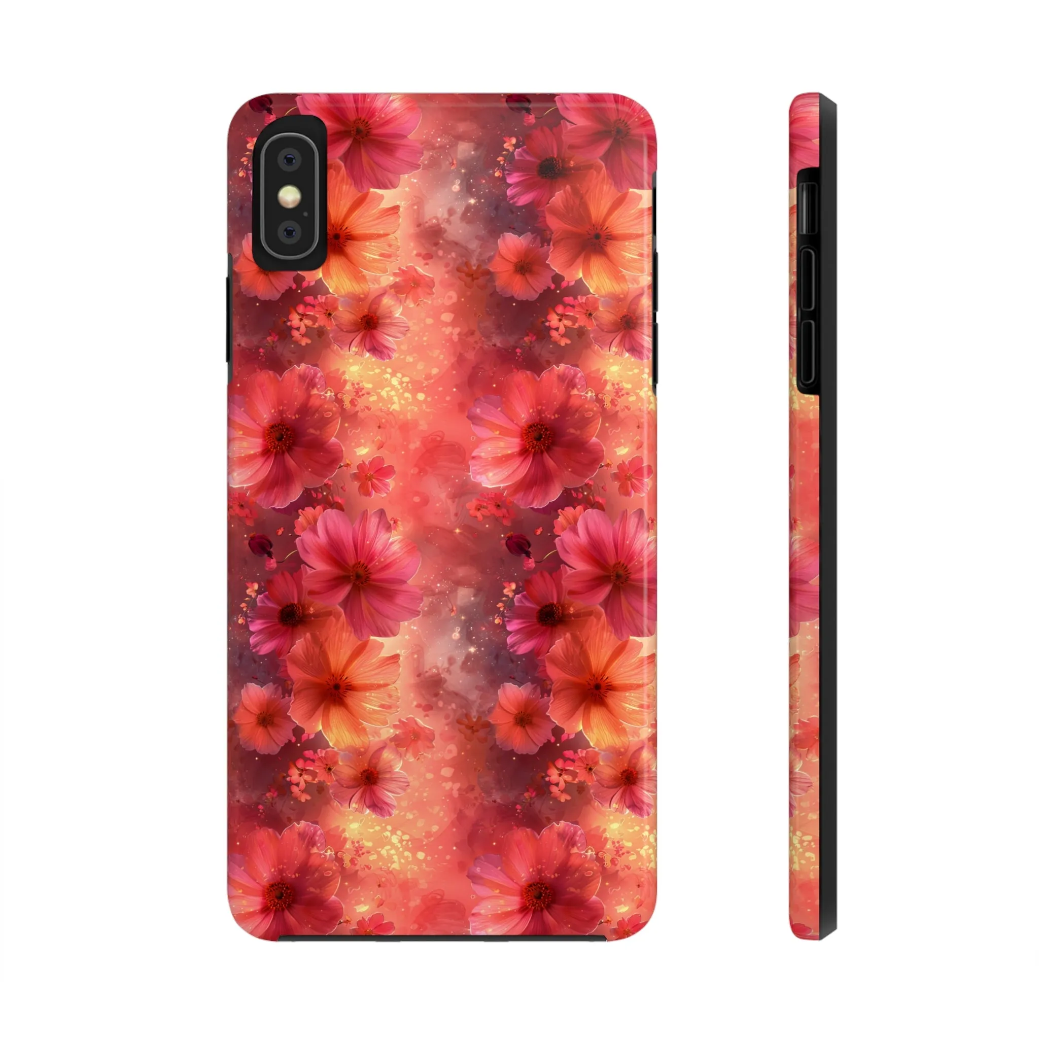 Fantasy Grunge Floral pattern iPhone Case, Aesthetic Phone Cover, Artsy Floral Design, Protective Phone Cover compatible with a large variety of iPhone models, Phone Case, Gift