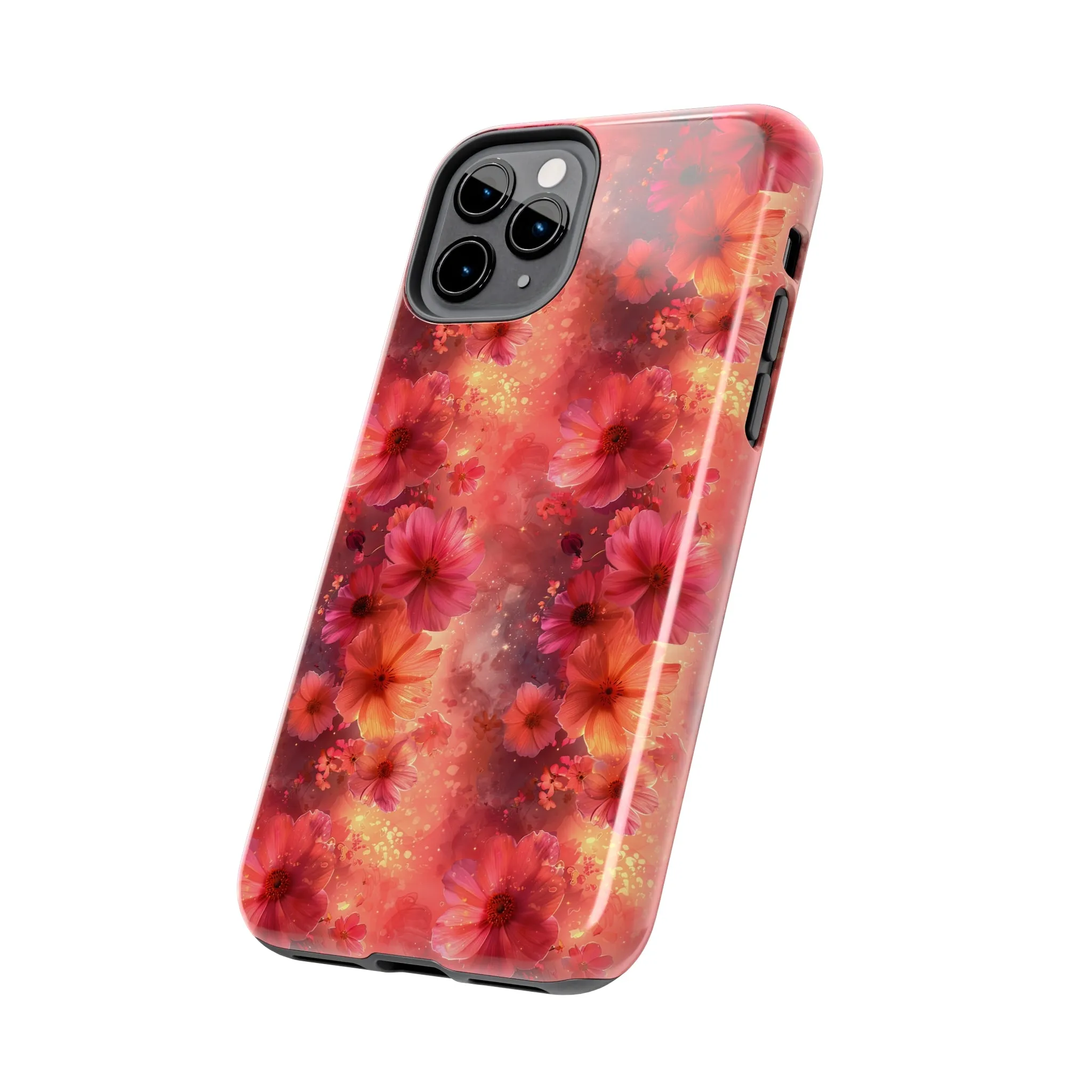 Fantasy Grunge Floral pattern iPhone Case, Aesthetic Phone Cover, Artsy Floral Design, Protective Phone Cover compatible with a large variety of iPhone models, Phone Case, Gift