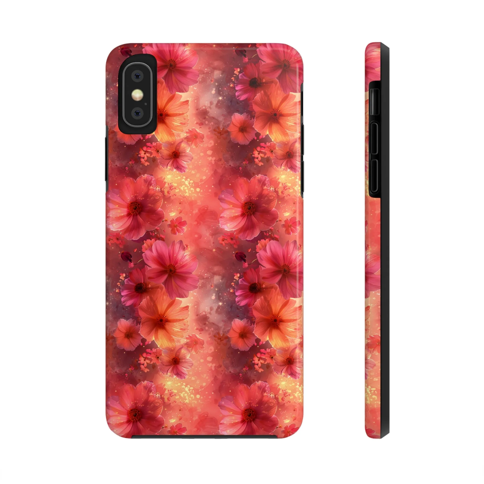 Fantasy Grunge Floral pattern iPhone Case, Aesthetic Phone Cover, Artsy Floral Design, Protective Phone Cover compatible with a large variety of iPhone models, Phone Case, Gift