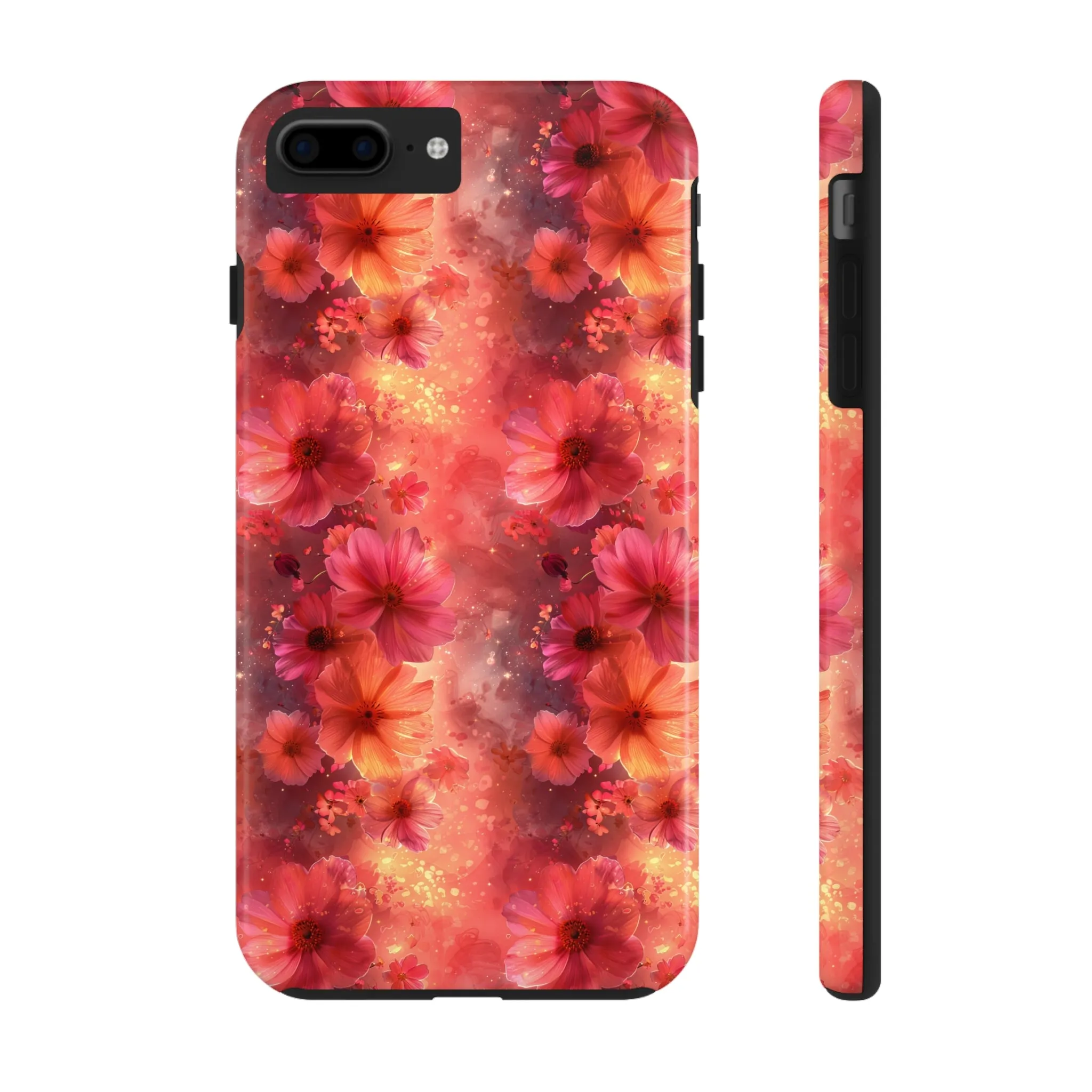 Fantasy Grunge Floral pattern iPhone Case, Aesthetic Phone Cover, Artsy Floral Design, Protective Phone Cover compatible with a large variety of iPhone models, Phone Case, Gift