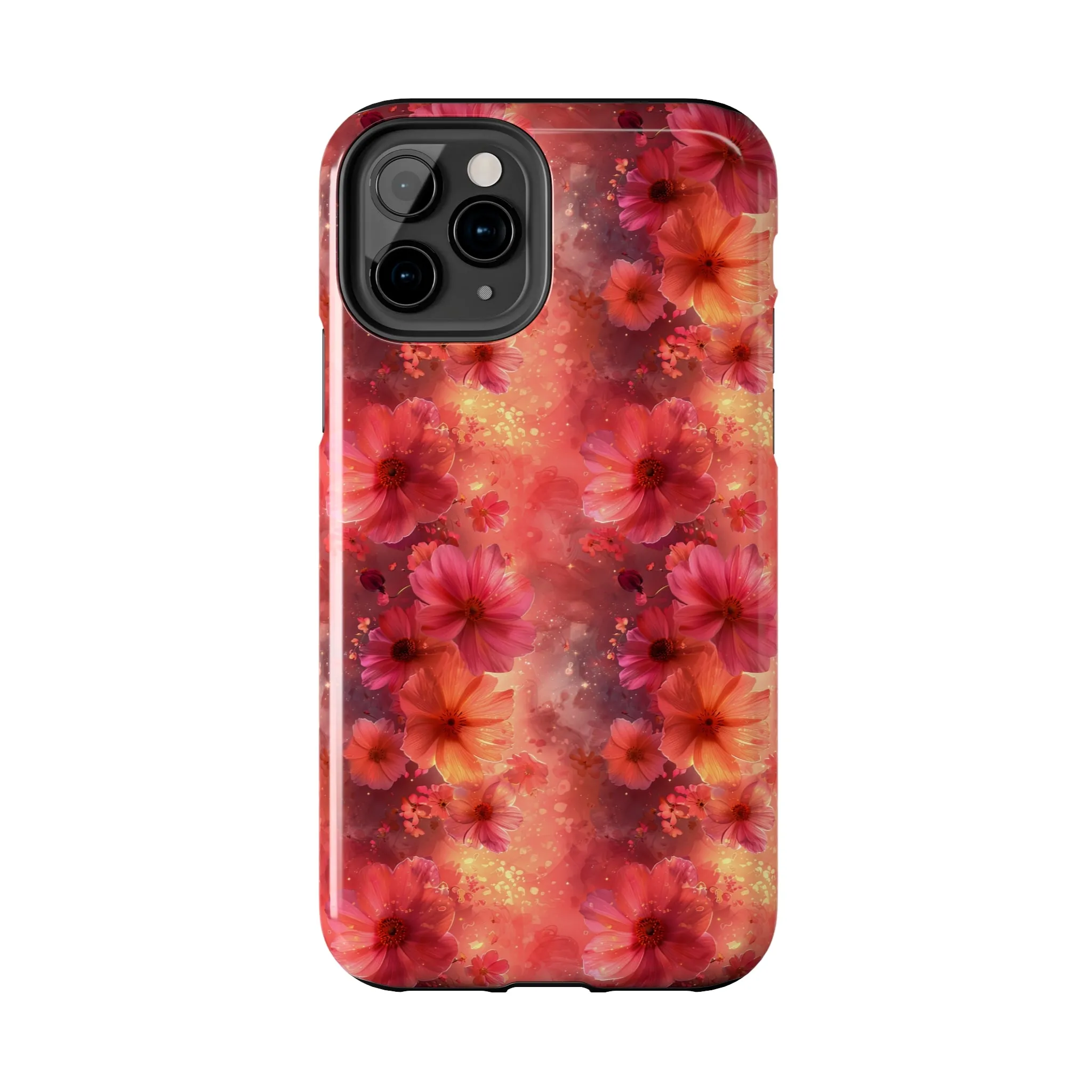 Fantasy Grunge Floral pattern iPhone Case, Aesthetic Phone Cover, Artsy Floral Design, Protective Phone Cover compatible with a large variety of iPhone models, Phone Case, Gift