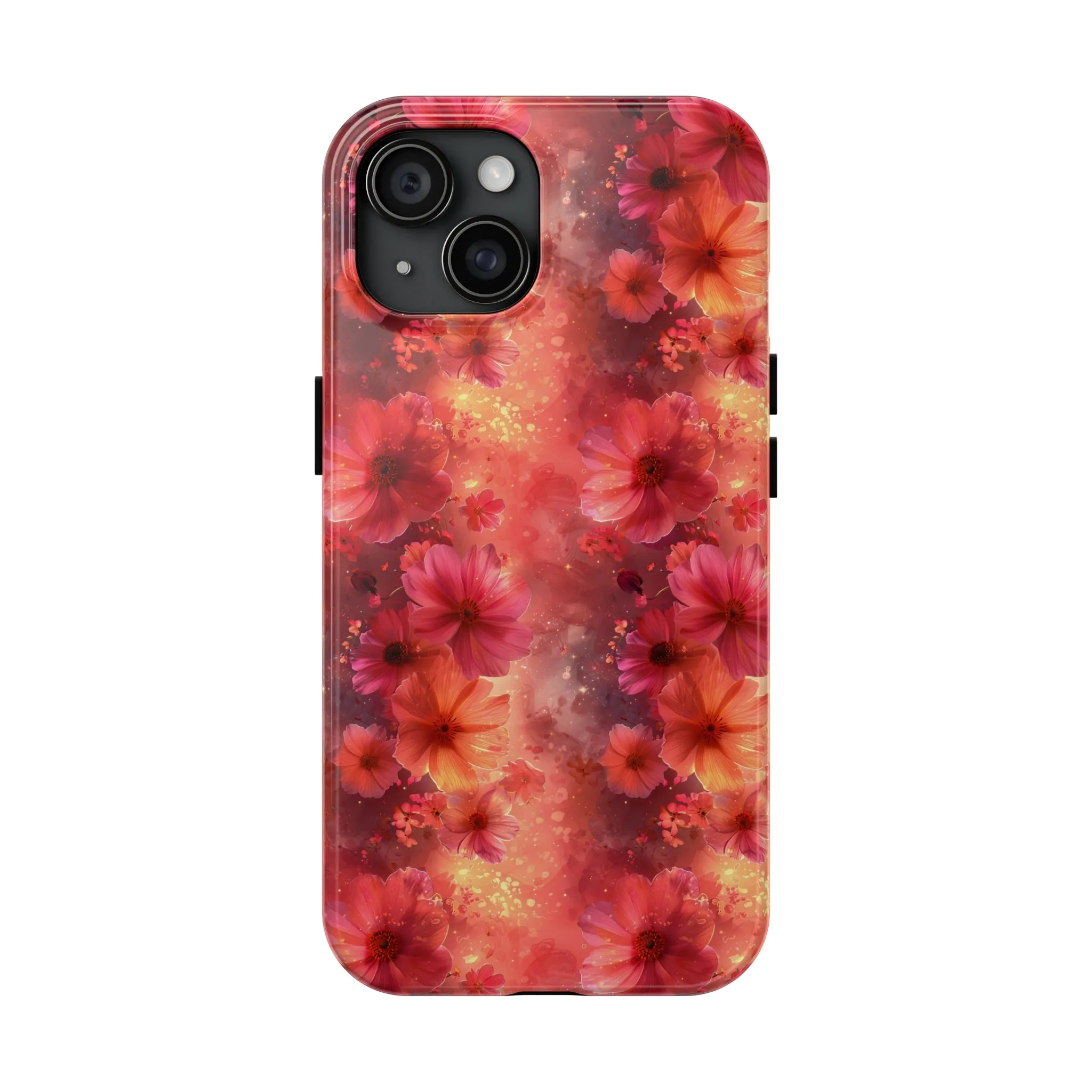 Fantasy Grunge Floral pattern iPhone Case, Aesthetic Phone Cover, Artsy Floral Design, Protective Phone Cover compatible with a large variety of iPhone models, Phone Case, Gift