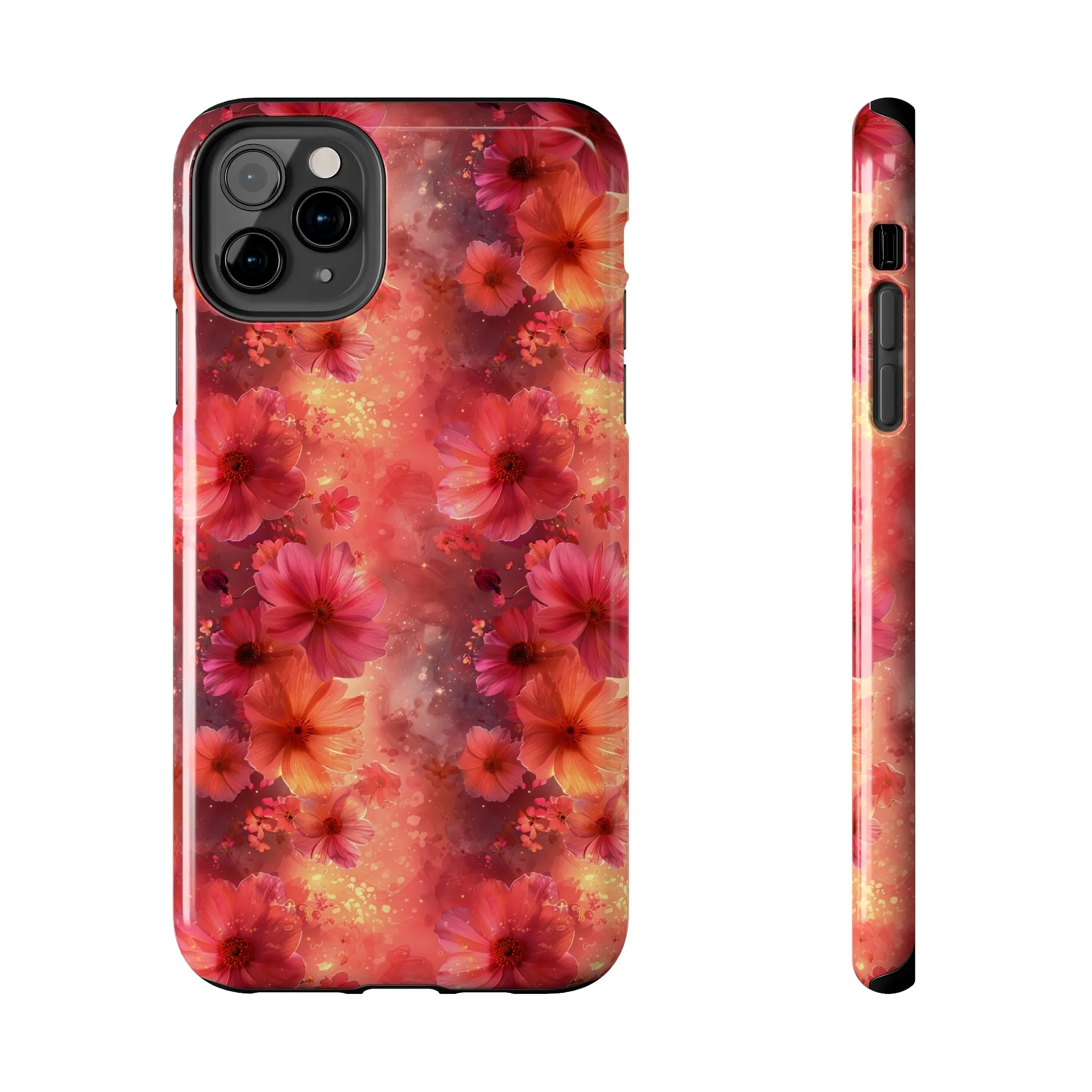 Fantasy Grunge Floral pattern iPhone Case, Aesthetic Phone Cover, Artsy Floral Design, Protective Phone Cover compatible with a large variety of iPhone models, Phone Case, Gift