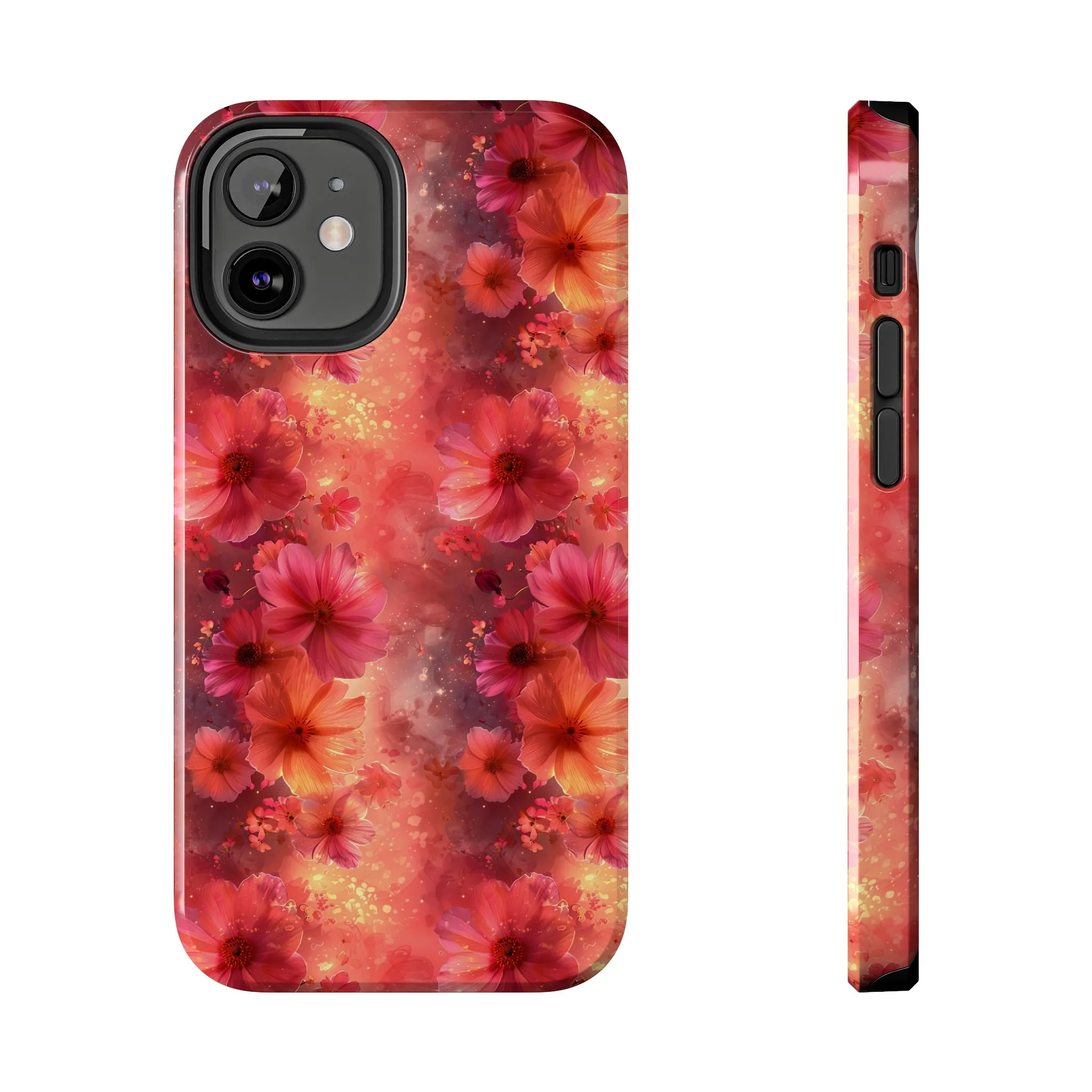 Fantasy Grunge Floral pattern iPhone Case, Aesthetic Phone Cover, Artsy Floral Design, Protective Phone Cover compatible with a large variety of iPhone models, Phone Case, Gift