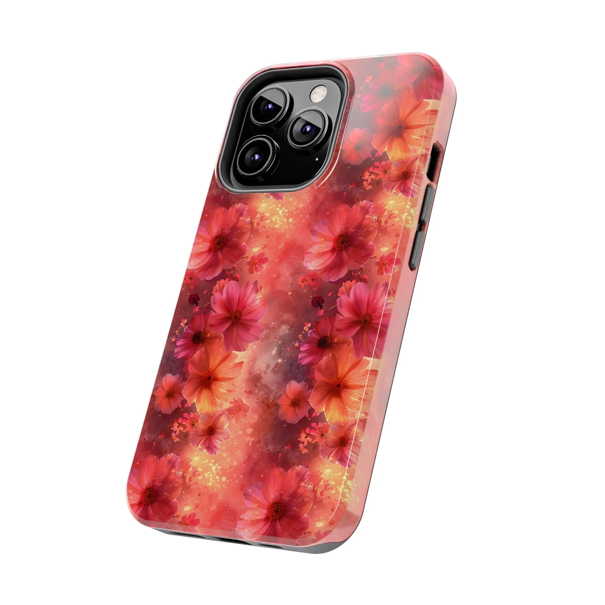 Fantasy Grunge Floral pattern iPhone Case, Aesthetic Phone Cover, Artsy Floral Design, Protective Phone Cover compatible with a large variety of iPhone models, Phone Case, Gift