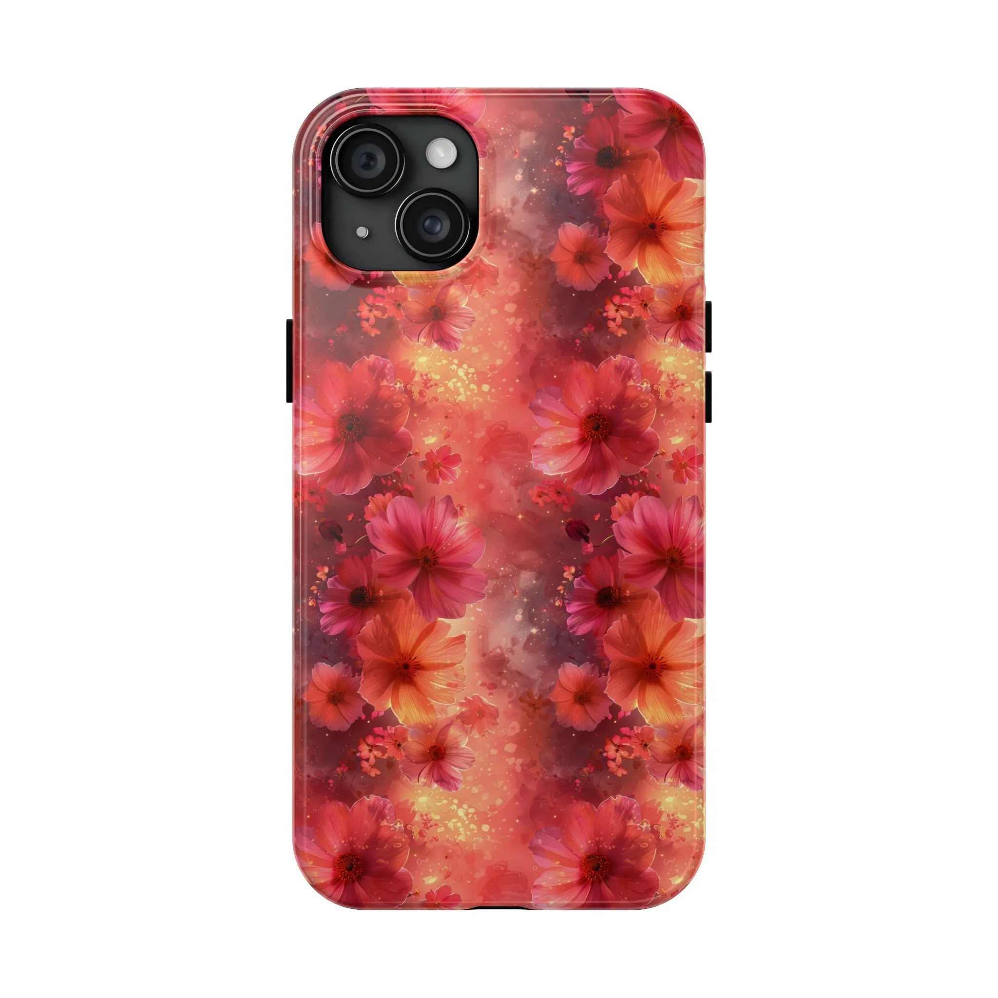 Fantasy Grunge Floral pattern iPhone Case, Aesthetic Phone Cover, Artsy Floral Design, Protective Phone Cover compatible with a large variety of iPhone models, Phone Case, Gift