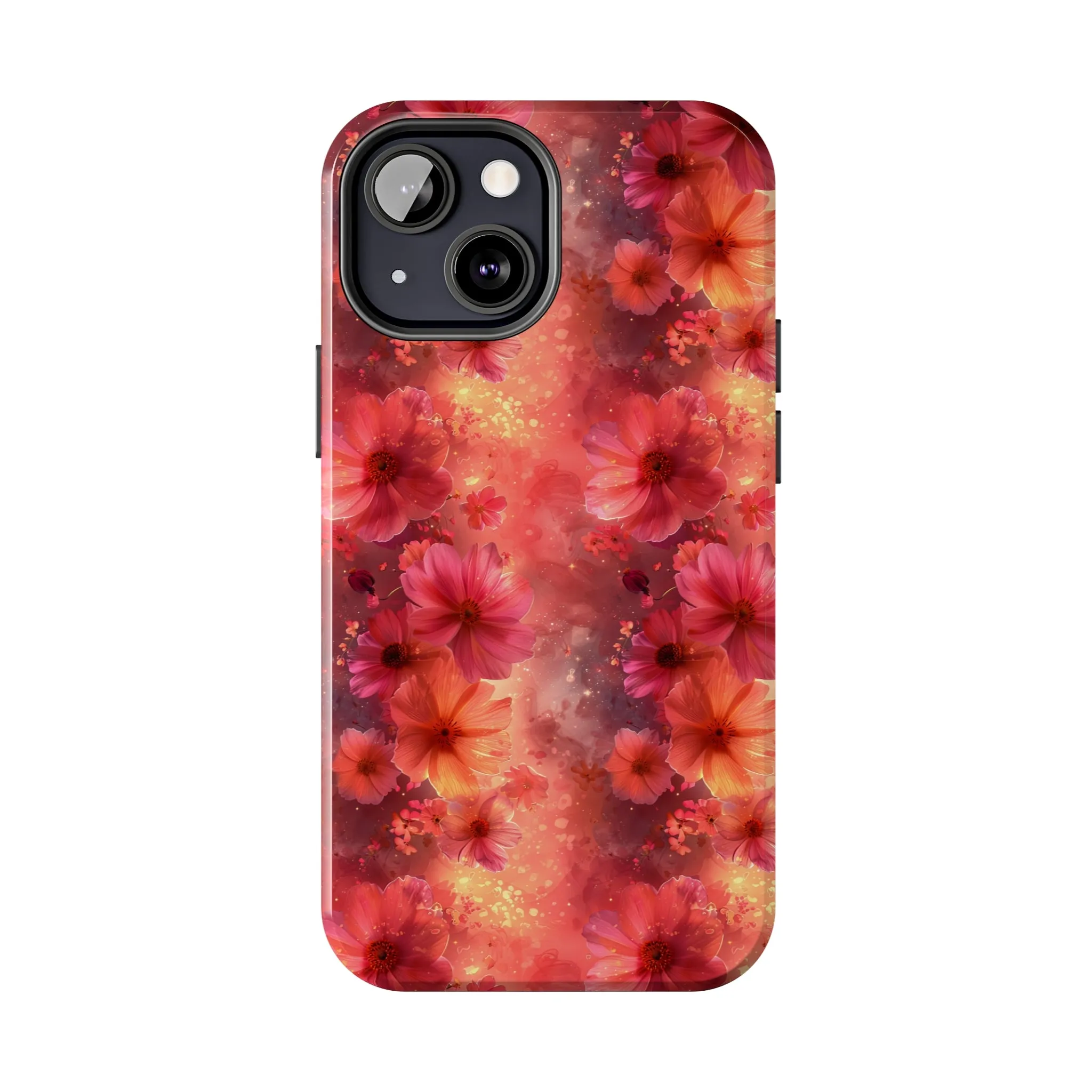 Fantasy Grunge Floral pattern iPhone Case, Aesthetic Phone Cover, Artsy Floral Design, Protective Phone Cover compatible with a large variety of iPhone models, Phone Case, Gift