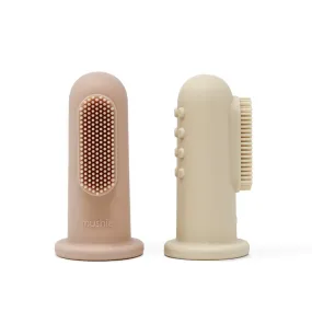 Finger Toothbrush - Blush/Shifting Sand