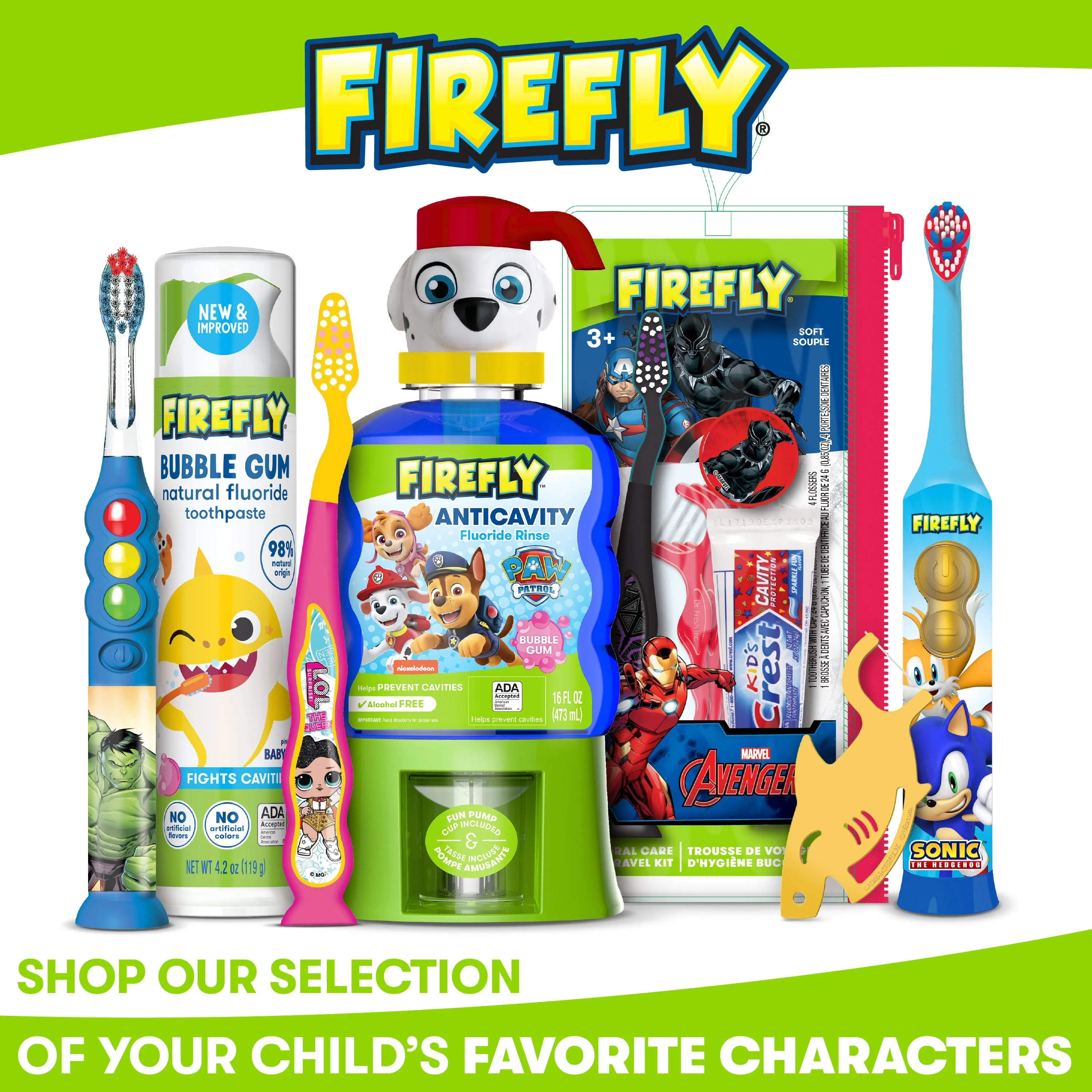 Firefly Clean N' Protect SpongeBob SquarePants Battery Powered Toothbrush With 3D Antibacterial Cover