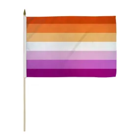 Flags Importer 12" x 18" Lesbian Sunset Stick Flag