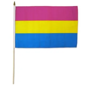 Flags Importer 12" x 18" Pansexual Stick Pride Flag