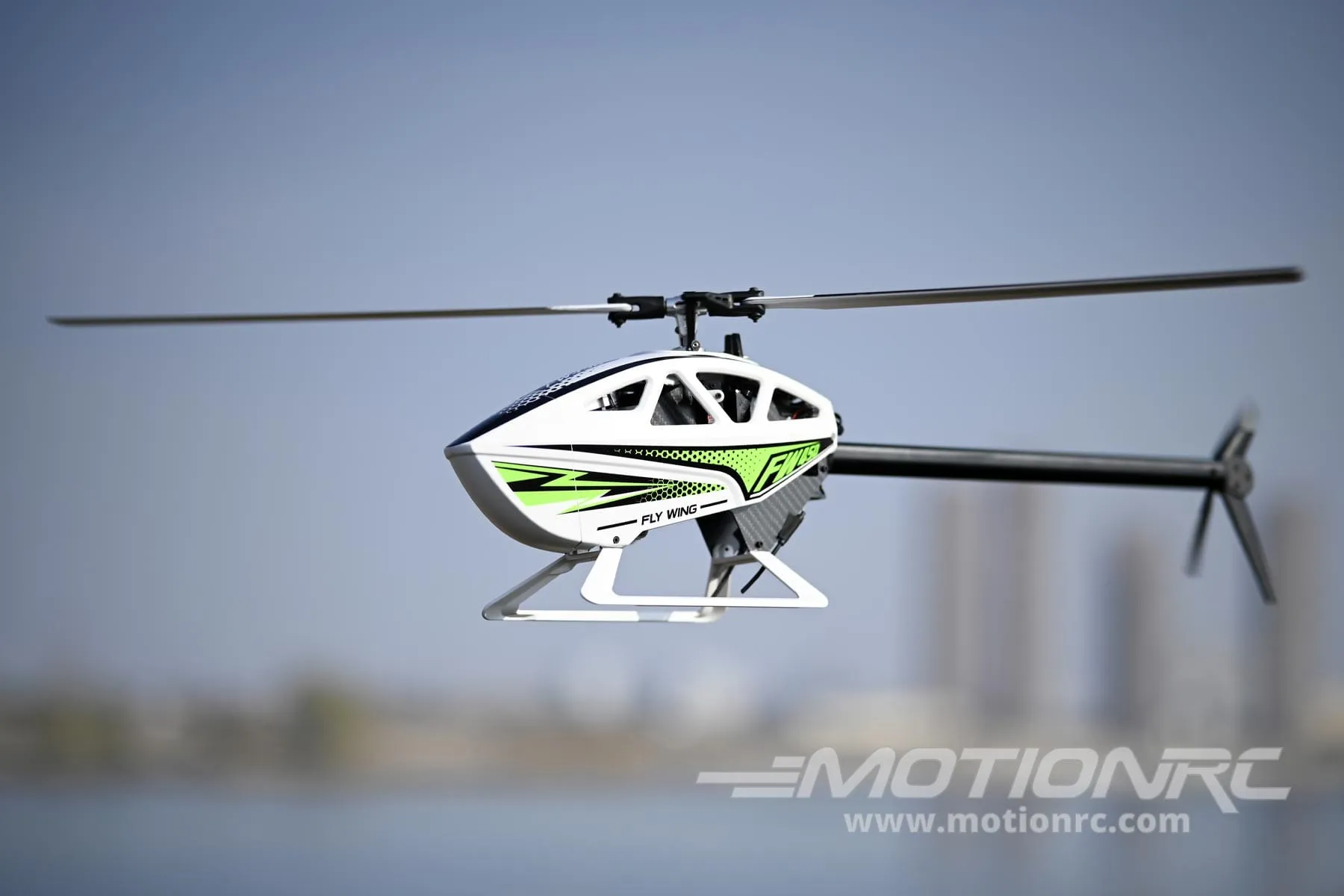 Fly Wing 450L V3 450 Size White GPS Stabilized Helicopter - RTF