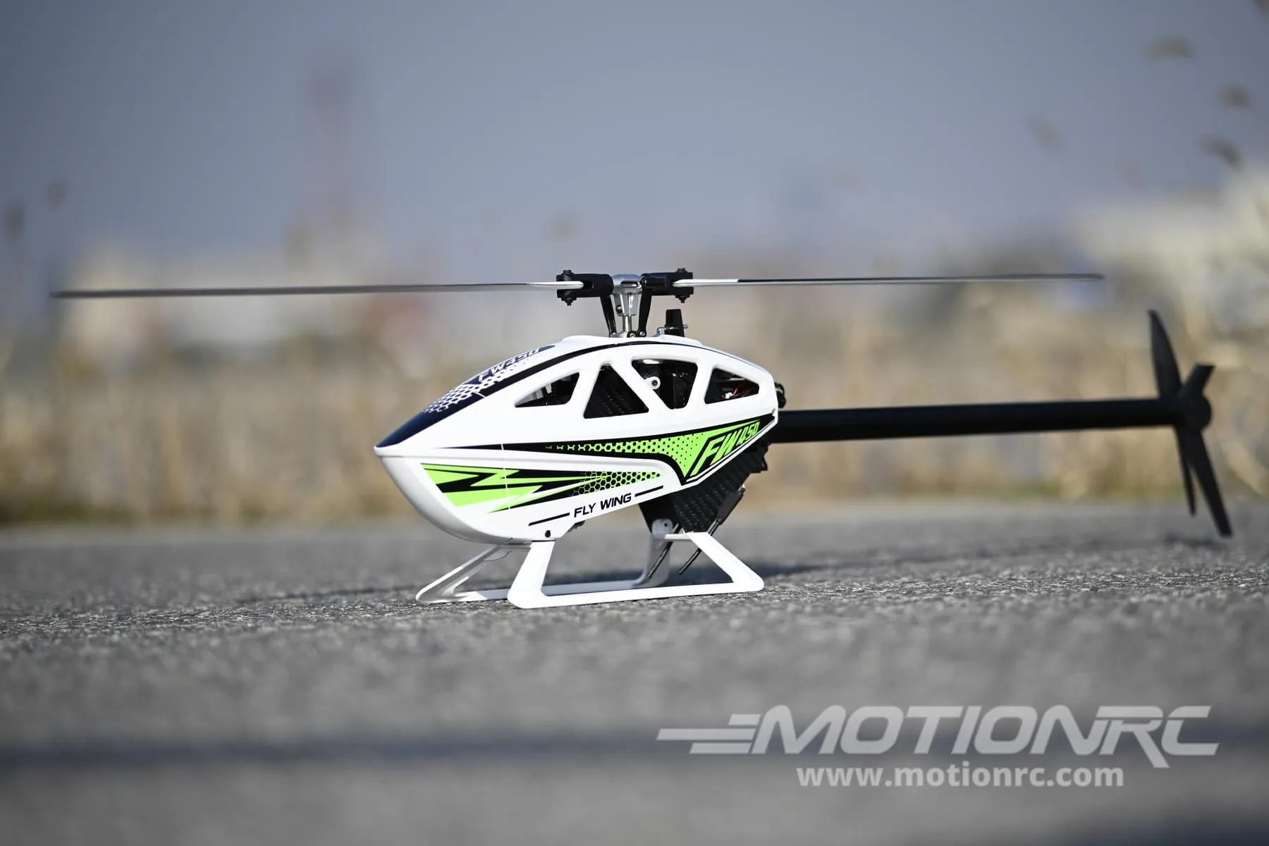 Fly Wing 450L V3 450 Size White GPS Stabilized Helicopter - RTF