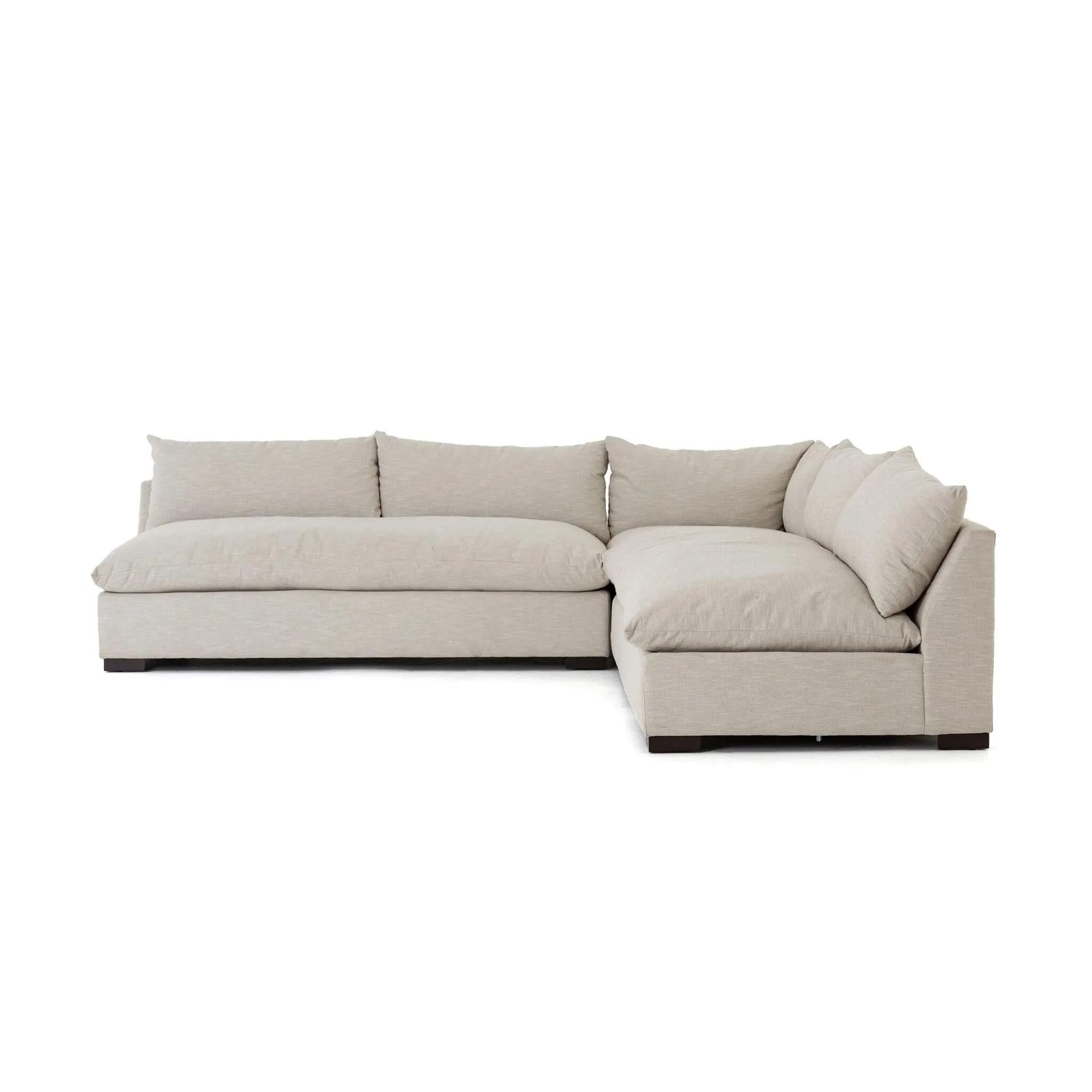 Four Hands Grant 3-Piece Sectional in Ashby Oatmeal