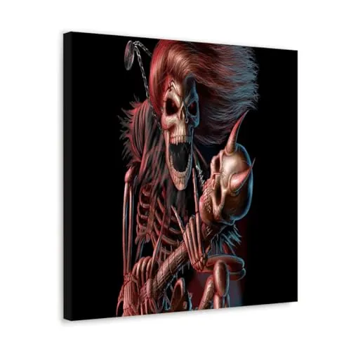 GADGETS WRAP Canvas Gallery Wrap Framed for Home Office Studio Living Room Decoration (10x10inch) - Ghost Music