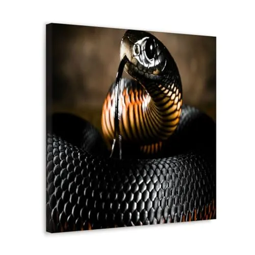 GADGETS WRAP Canvas Gallery Wrap Framed for Home Office Studio Living Room Decoration (10x10inch) - Reptile