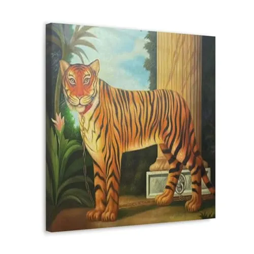 GADGETS WRAP Canvas Gallery Wrap Framed for Home Office Studio Living Room Decoration (10x10inch) - Selma The Tiger