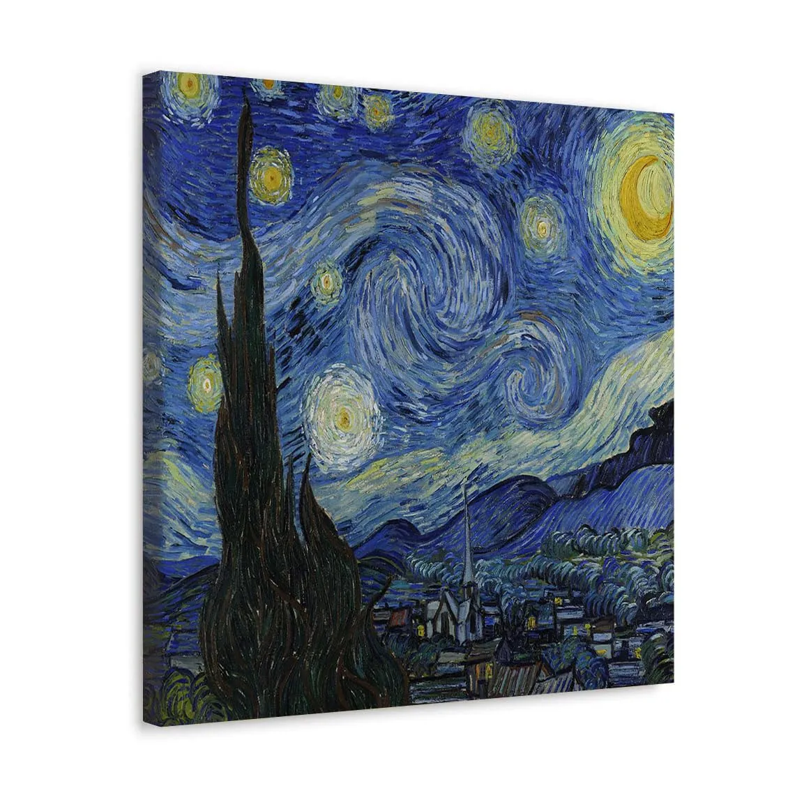 GADGETS WRAP Canvas Gallery Wrap Framed for Home Office Studio Living Room Decoration (10x10inch) - Starry Night (2)