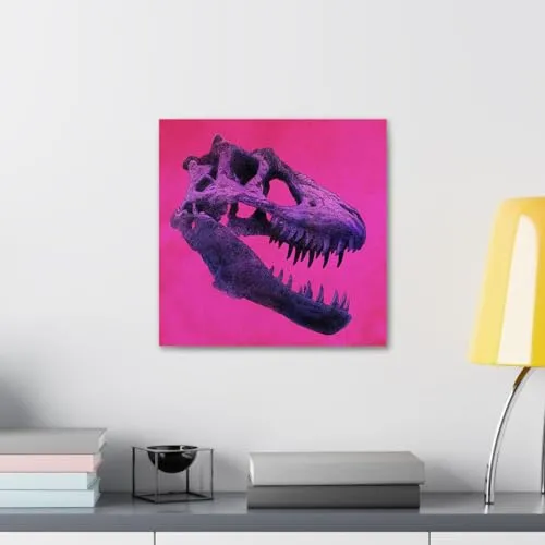 GADGETS WRAP Canvas Gallery Wrap Framed for Home Office Studio Living Room Decoration (10x10inch) - T Rex (2)