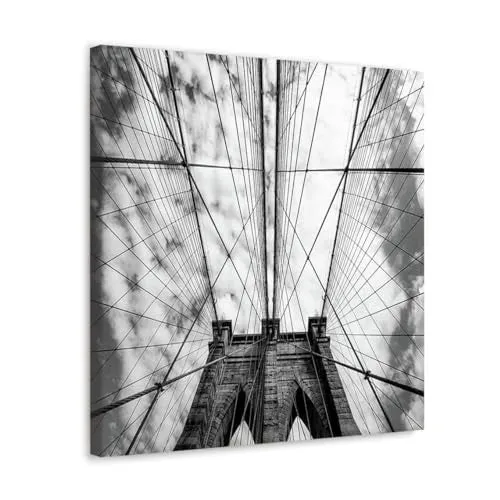 GADGETS WRAP Canvas Gallery Wrap Framed for Home Office Studio Living Room Decoration (10x10inch) - The Bridge (2)